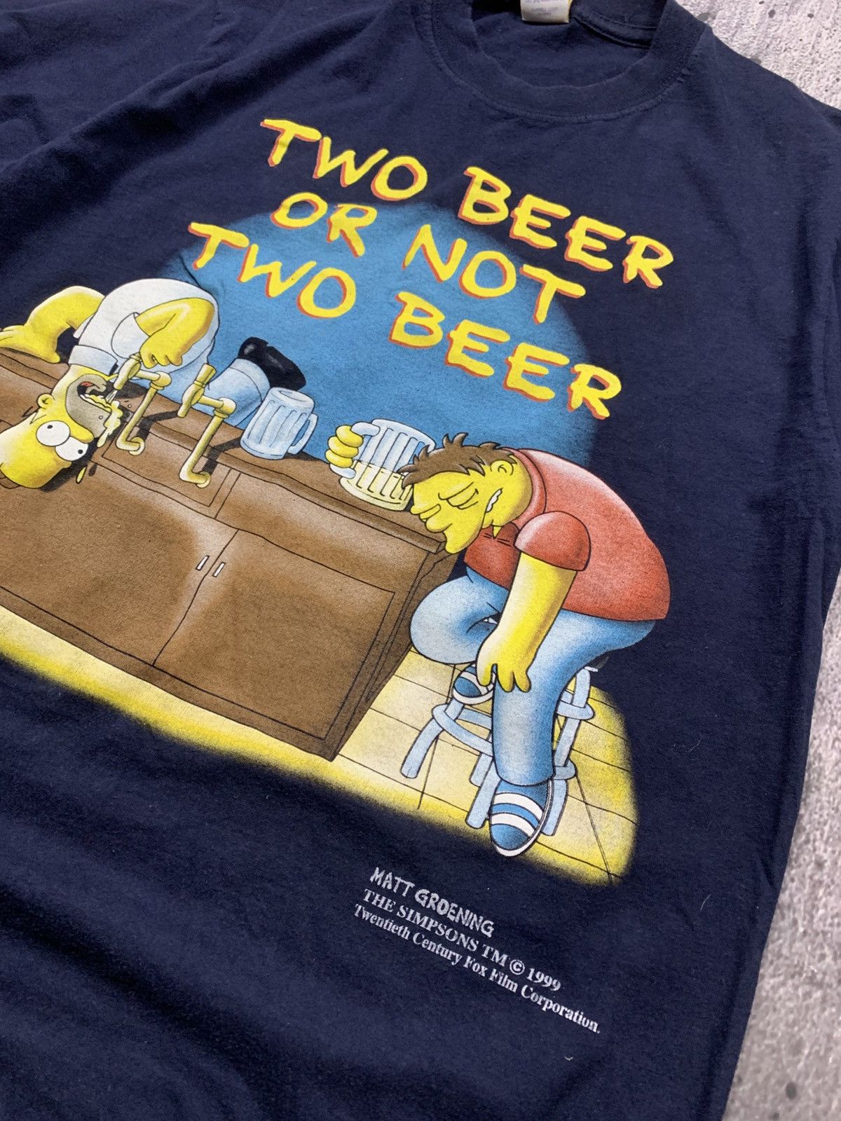 Designer × The Simpsons × Vintage The Simpsons Tee Vintage Merch 90x Beer Logo Y2k Gomer Style Size US M / EU 48-50 / 2 - 8 Thumbnail