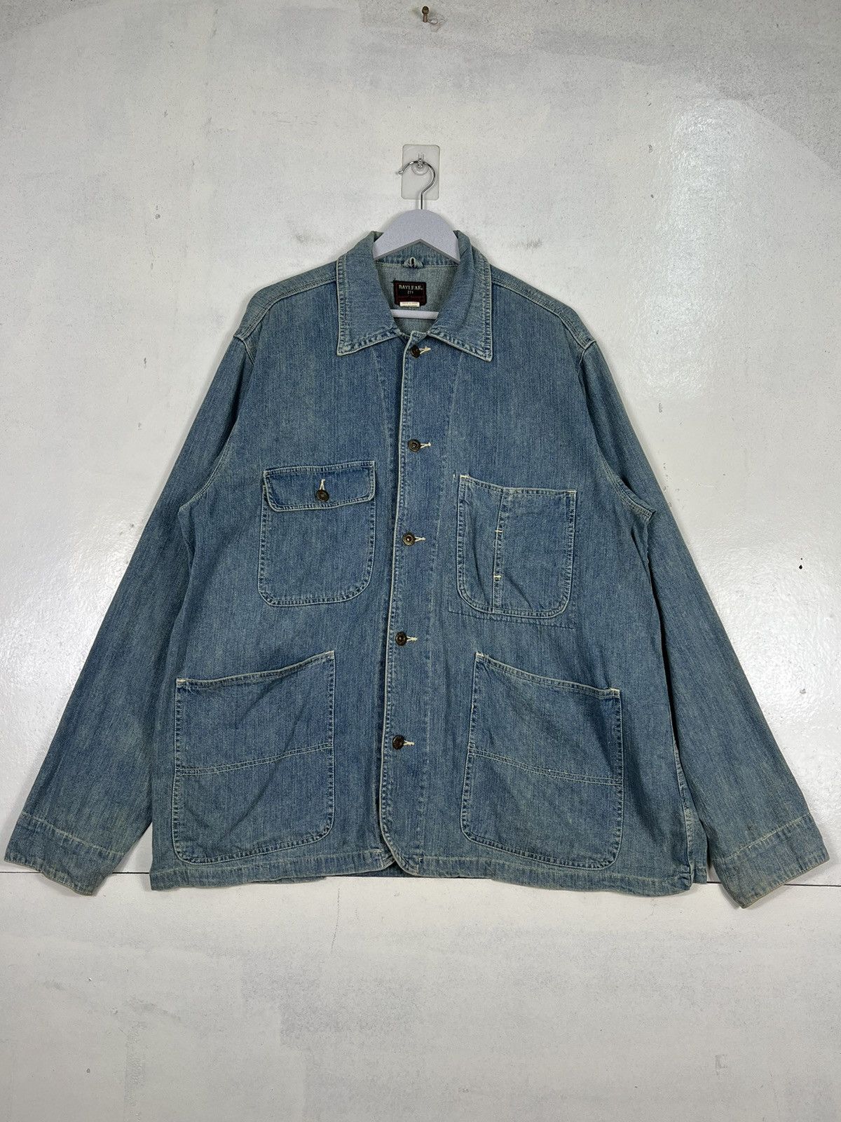 Japanese Brand 🔥 BAYLEAF DENIM CHORE JACKET Size US L / EU 52-54 / 3 - 1 Thumbnail