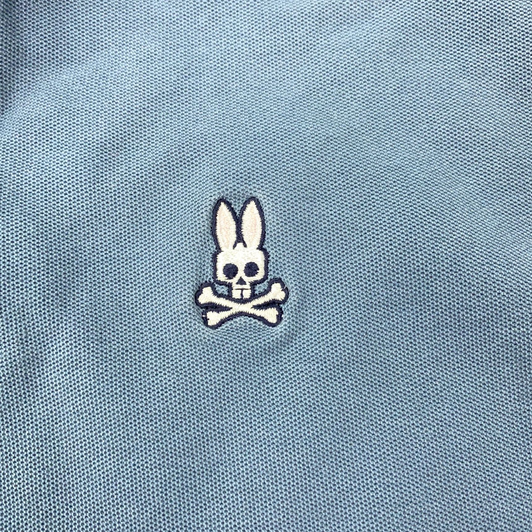 Psycho Bunny VINTAGE Psycho Bunny Polo Shirt Men Short Sleeve Blue Embroidered Cotton Casual 7 Size US M / EU 48-50 / 2 - 2 Thumbnail