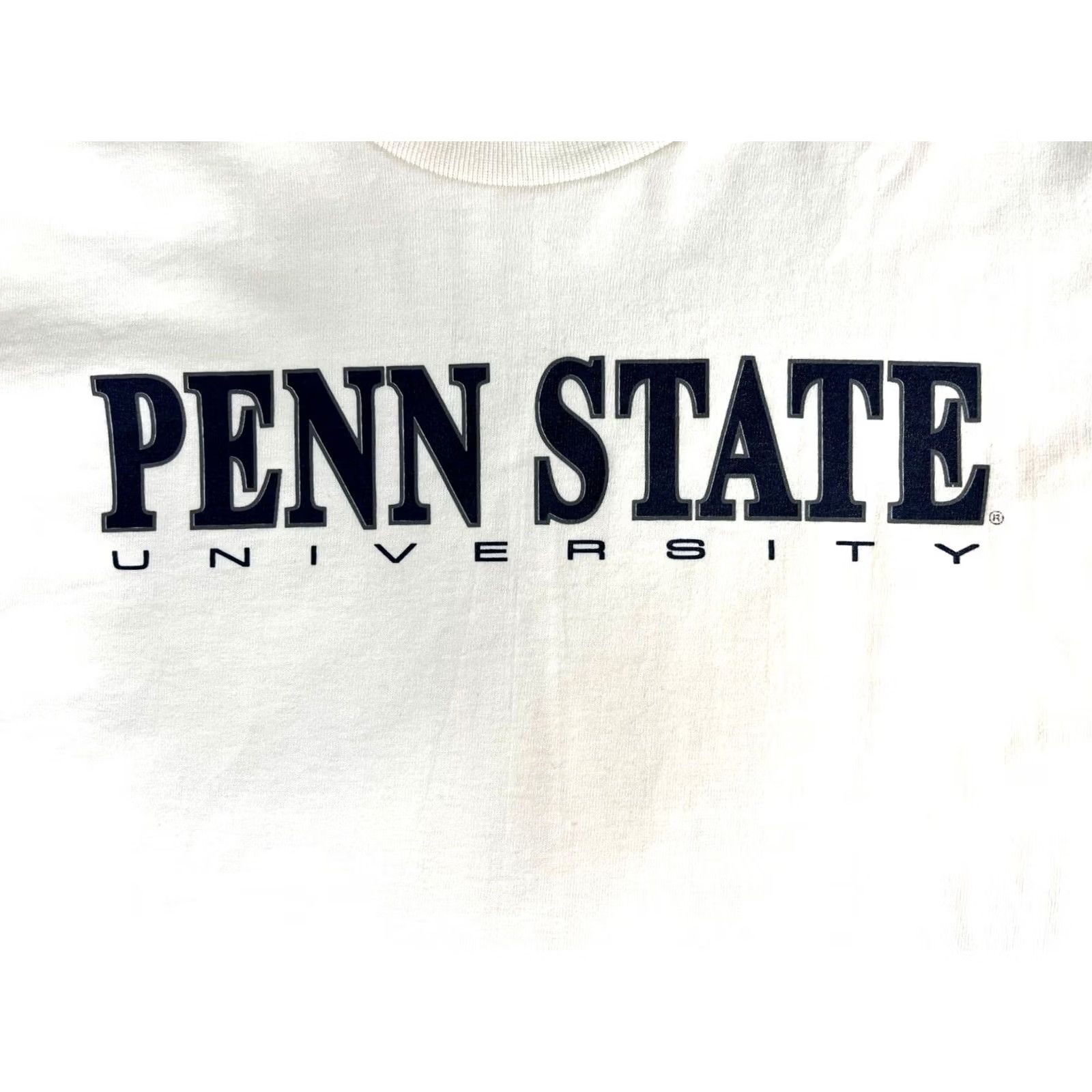 Jansport VINTAGE JansPort Penn State University Long Sleeve T-Shirt Unisex Adults S White 90s College Crew Neck Made in USA Size US S / EU 44-46 / 1 - 4 Thumbnail