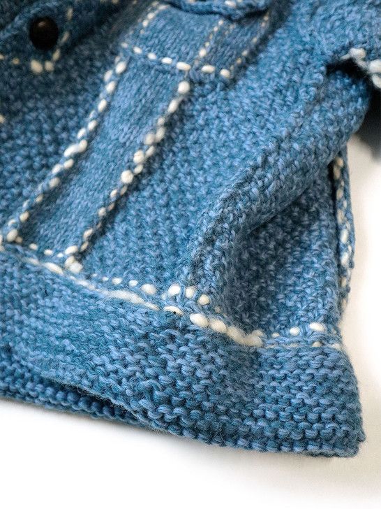 Kapital [OS] Wool Hand Knit Cowichan G Jean in Navy Size US L / EU 52-54 / 3 - 12 Thumbnail