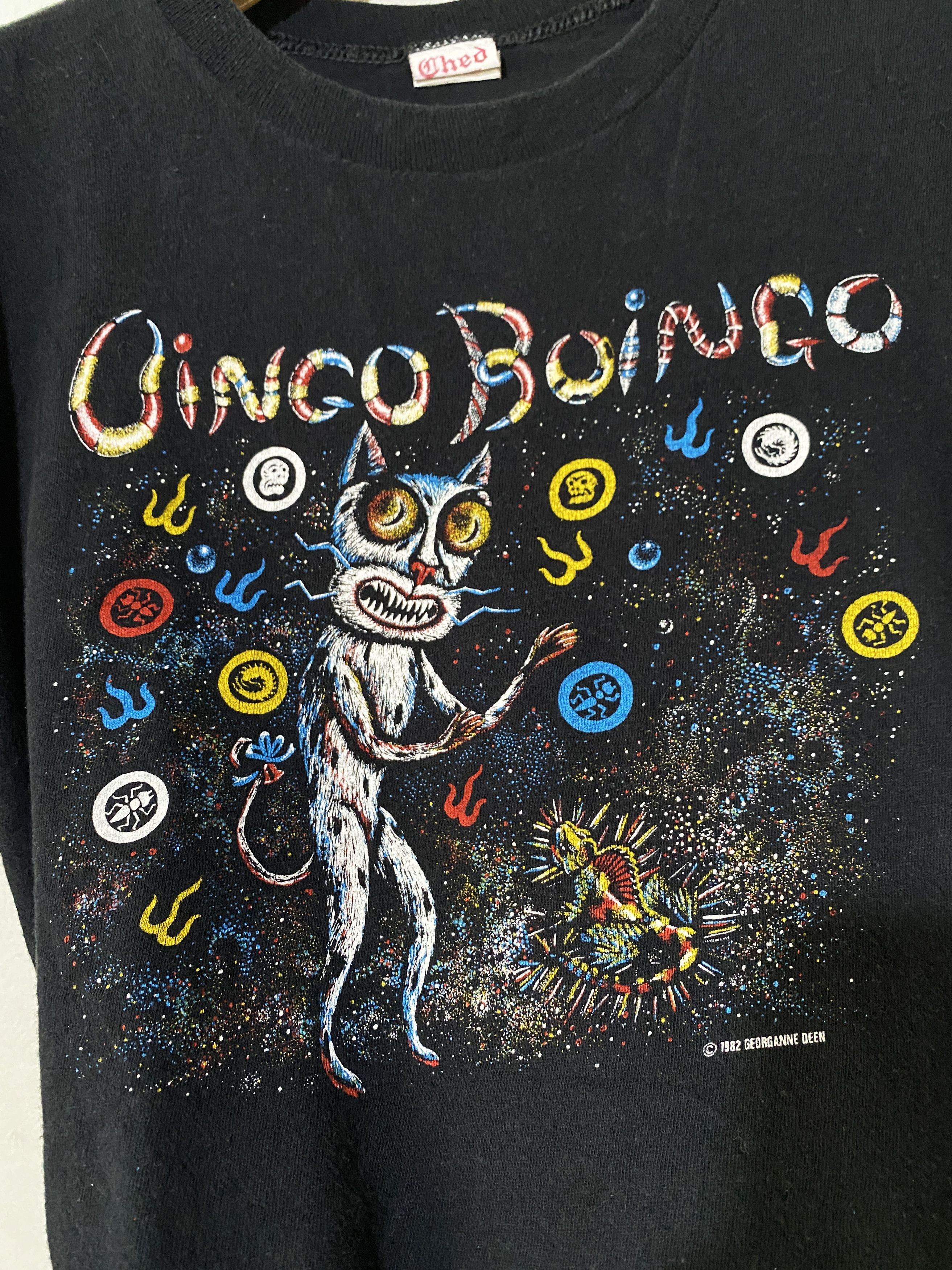 Band Tees × Vintage Vintage 1986 Oingo Boingo Shirt Size US XXS / EU 40 - 2 Thumbnail
