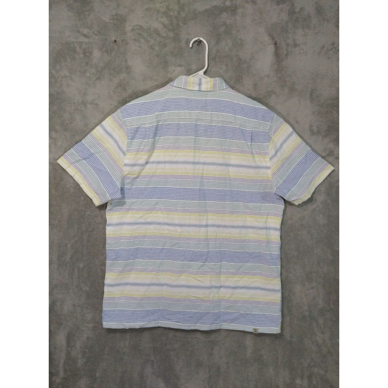 Vans VANS Shirt Mens Large Striped Button-Down Short Sleeve Cotton Multi 44 in Chest Vintage No 90s Mens Size US L / EU 52-54 / 3 - 2 Thumbnail