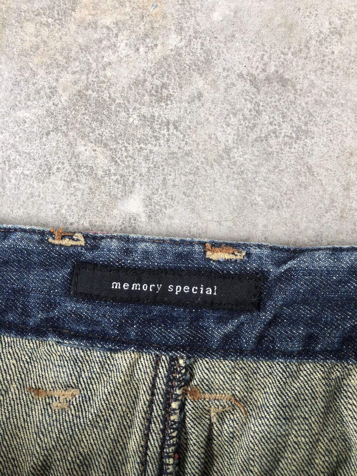 Japanese Brand Japanese Memory Special Double Waist Distressed Embroidered Size US 32 / EU 48 - 16 Thumbnail