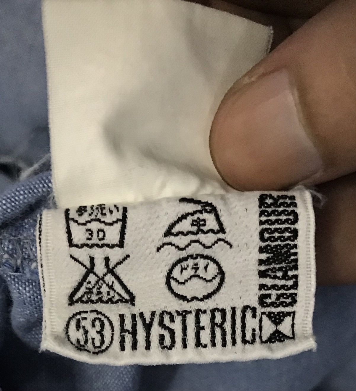 Hysteric Glamour Vintage Boys Hysteric Glamour Long Sleeve Shirt Button Up Size US L / EU 52-54 / 3 - 13 Thumbnail