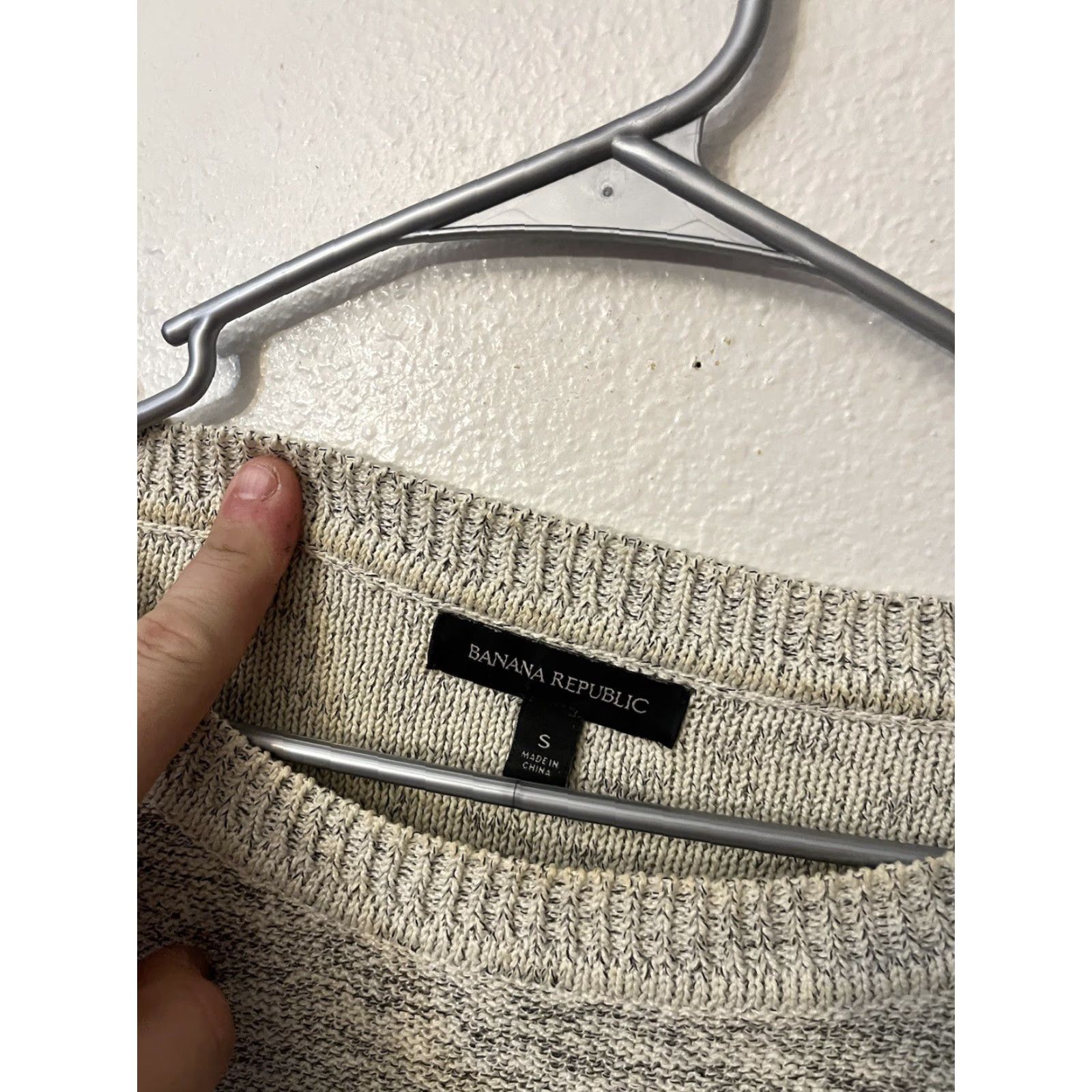 Banana Republic Banana Republic Sweater Women’s Small Gray Cotton Pullover Adult Slim Mid Sleeve Top Size S / US 4 / IT 40 - 3 Thumbnail