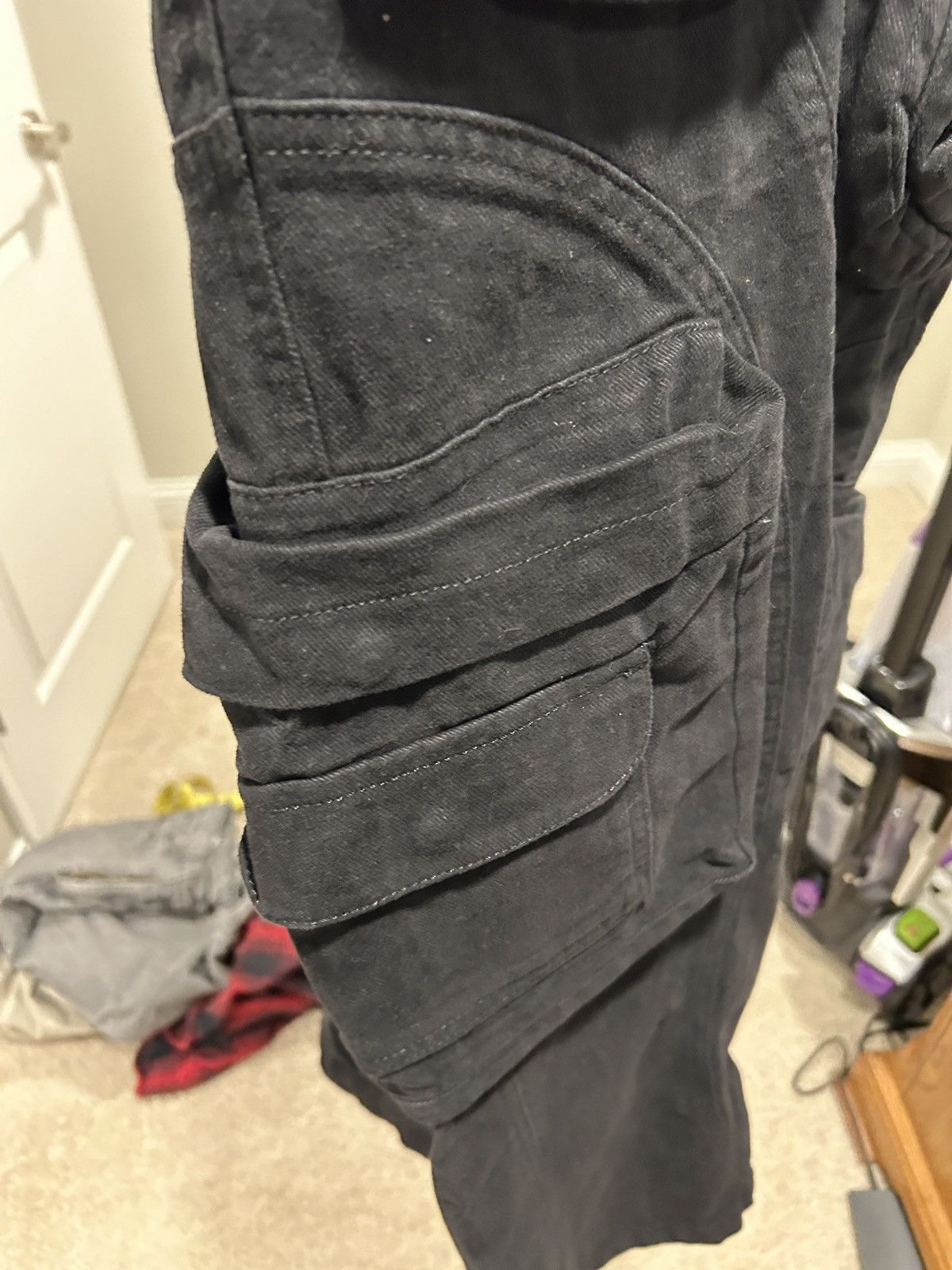 Trendt Vision Men’s Tactical Multi Pocket Utility Black Cargo Pants Size US 36 / EU 52 - 8 Thumbnail