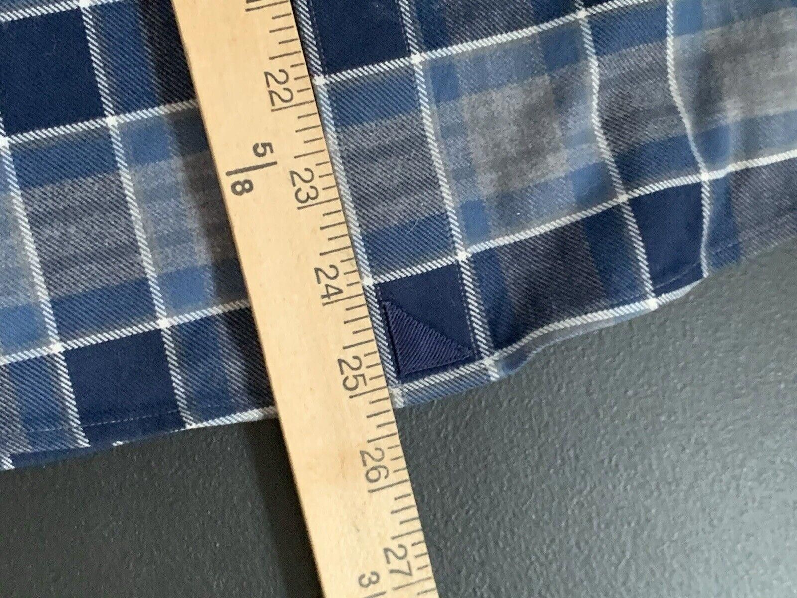 UNTUCKit Untuckit Men Plaid Gray Blue Long Sleeve Flannel Size US L / EU 52-54 / 3 - 8 Thumbnail