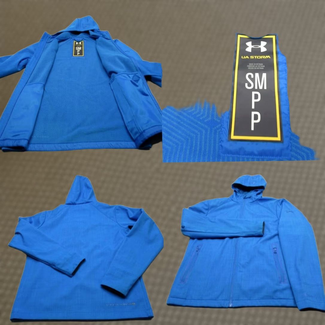 Under Armour Under Armour Storm Jacket Mens Small Blue Hooded Water Resistant Full Zip Size US S / EU 44-46 / 1 - 1 Thumbnail