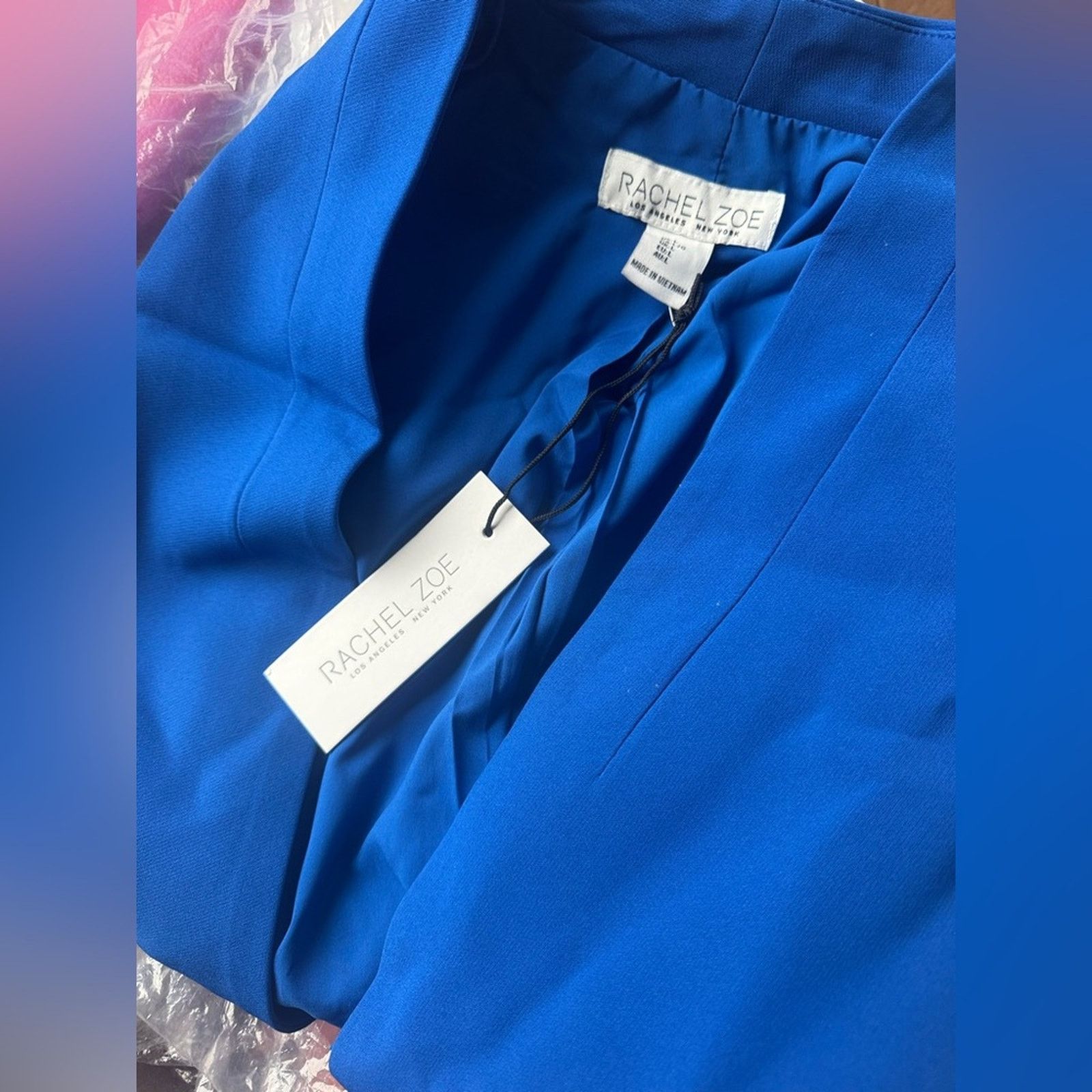 Rachel Zoe RACHEL ZOE Regular Size Power Blazer‎ Size L / US 10 / IT 46 - 6 Thumbnail