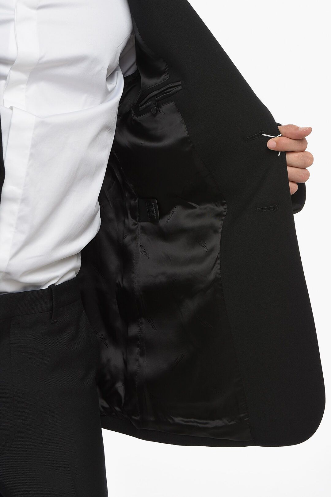 Vetements og1mm0824 Unisex Oversized Blazer in Black Size S / US 4 / IT 40 - 6 Thumbnail