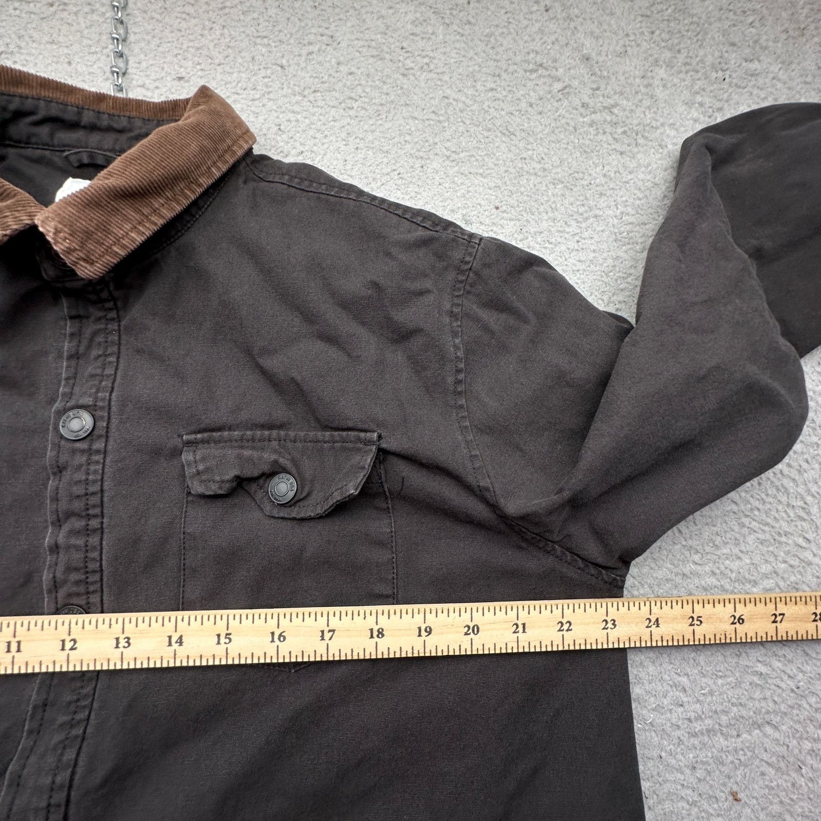 Katin Katin Flannel Lined Canvas Work Snap Button Shirt Mens Large Size US L / EU 52-54 / 3 - 5 Thumbnail