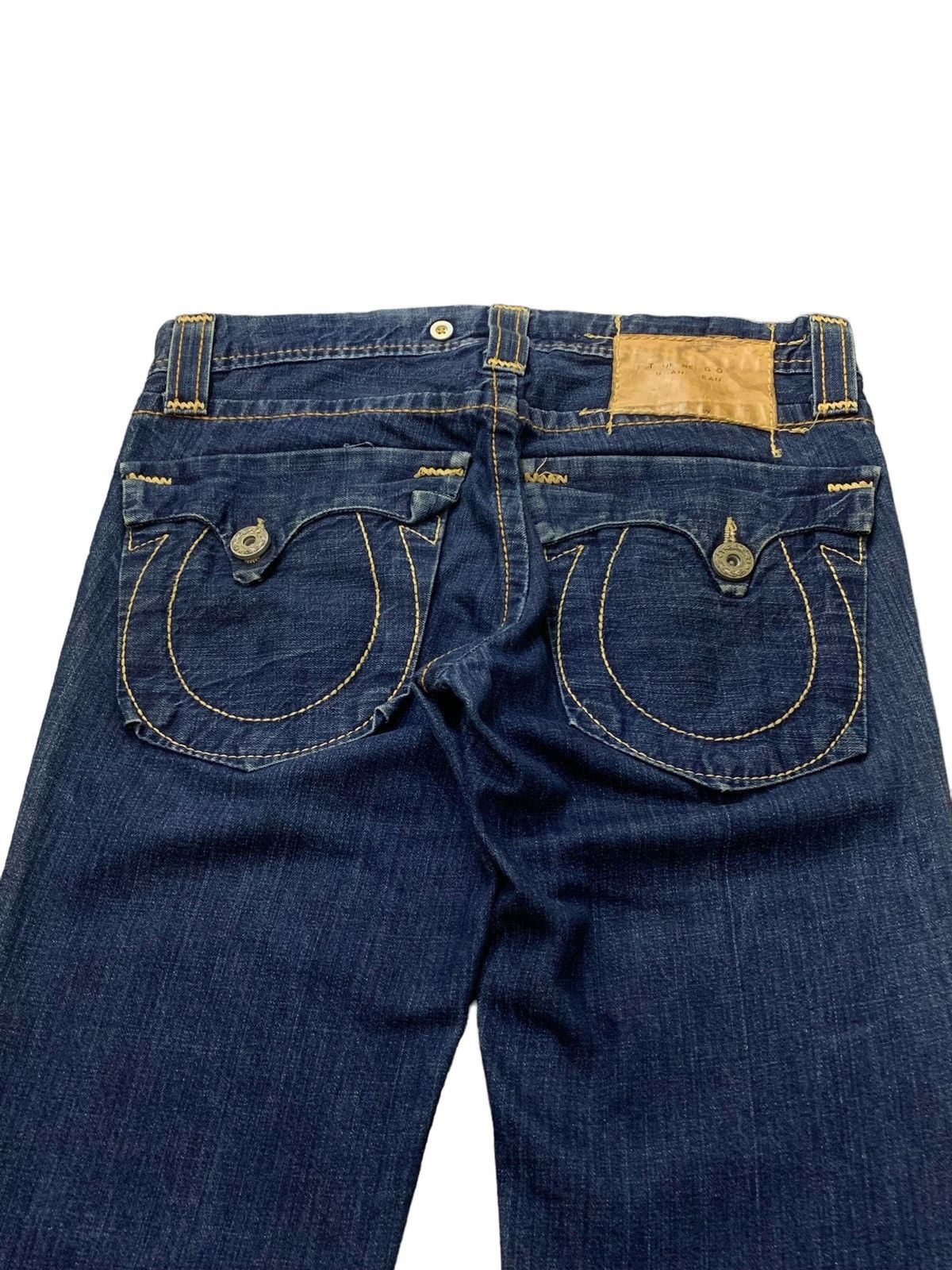 Ed Hardy × True Religion True Religion Joey Herritage Big Stitch Flared Raw Jeans Size US 32 / EU 48 - 10 Thumbnail