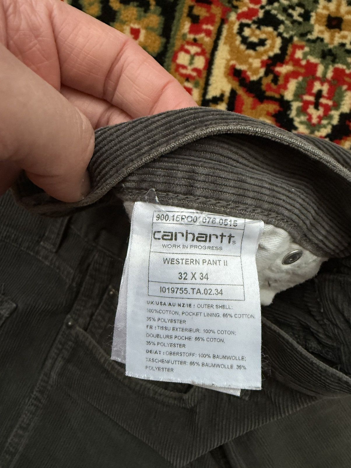 Carhartt Wip Carhartt Western Corduroy Pants Travis Vibe Size US 32 / EU 48 - 4 Thumbnail