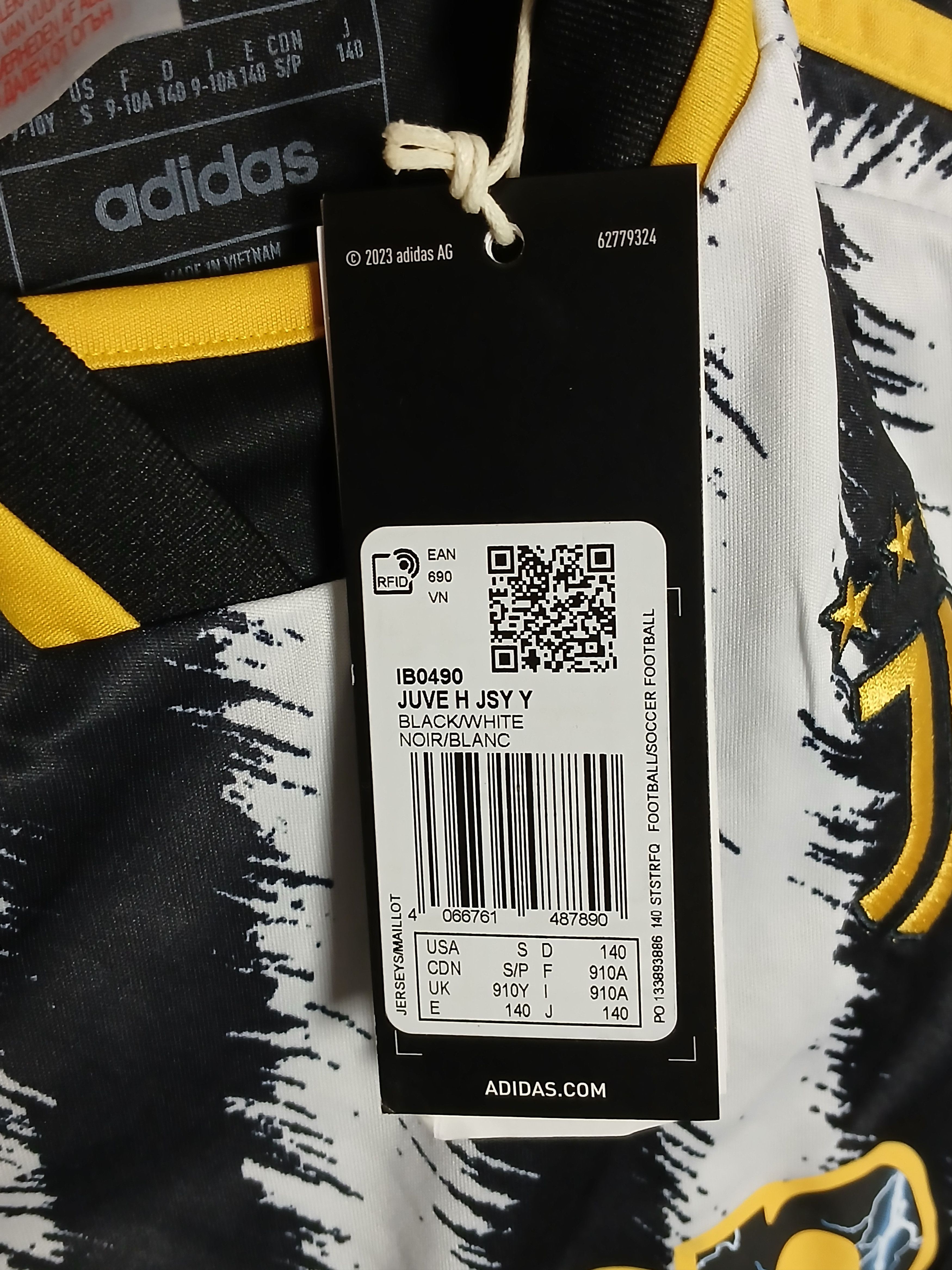 Adidas KIDS New Juventus 23/24 Home Football Jersey T-Shirt Size US S / EU 44-46 / 1 - 10 Thumbnail