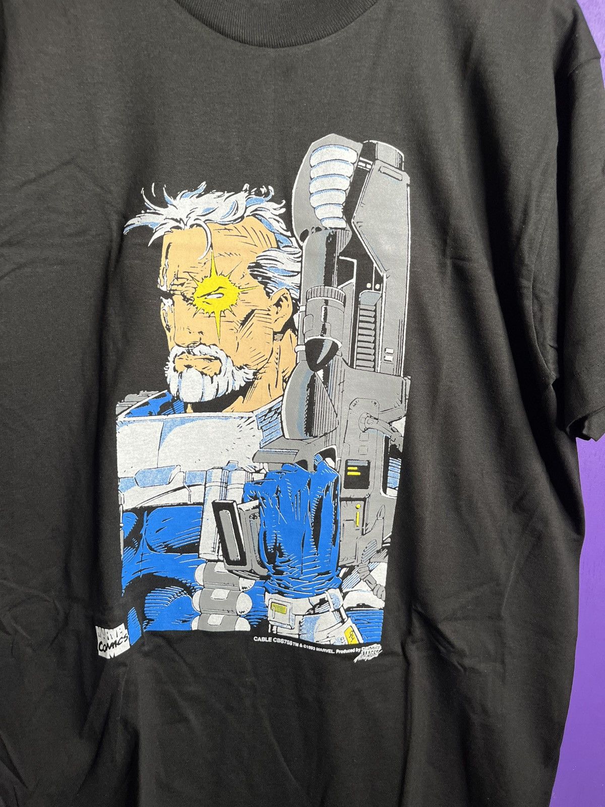 Marvel Comics × Vintage Vintage 1993 Marvel comics Cable t-shirt Size US L / EU 52-54 / 3 - 3 Thumbnail