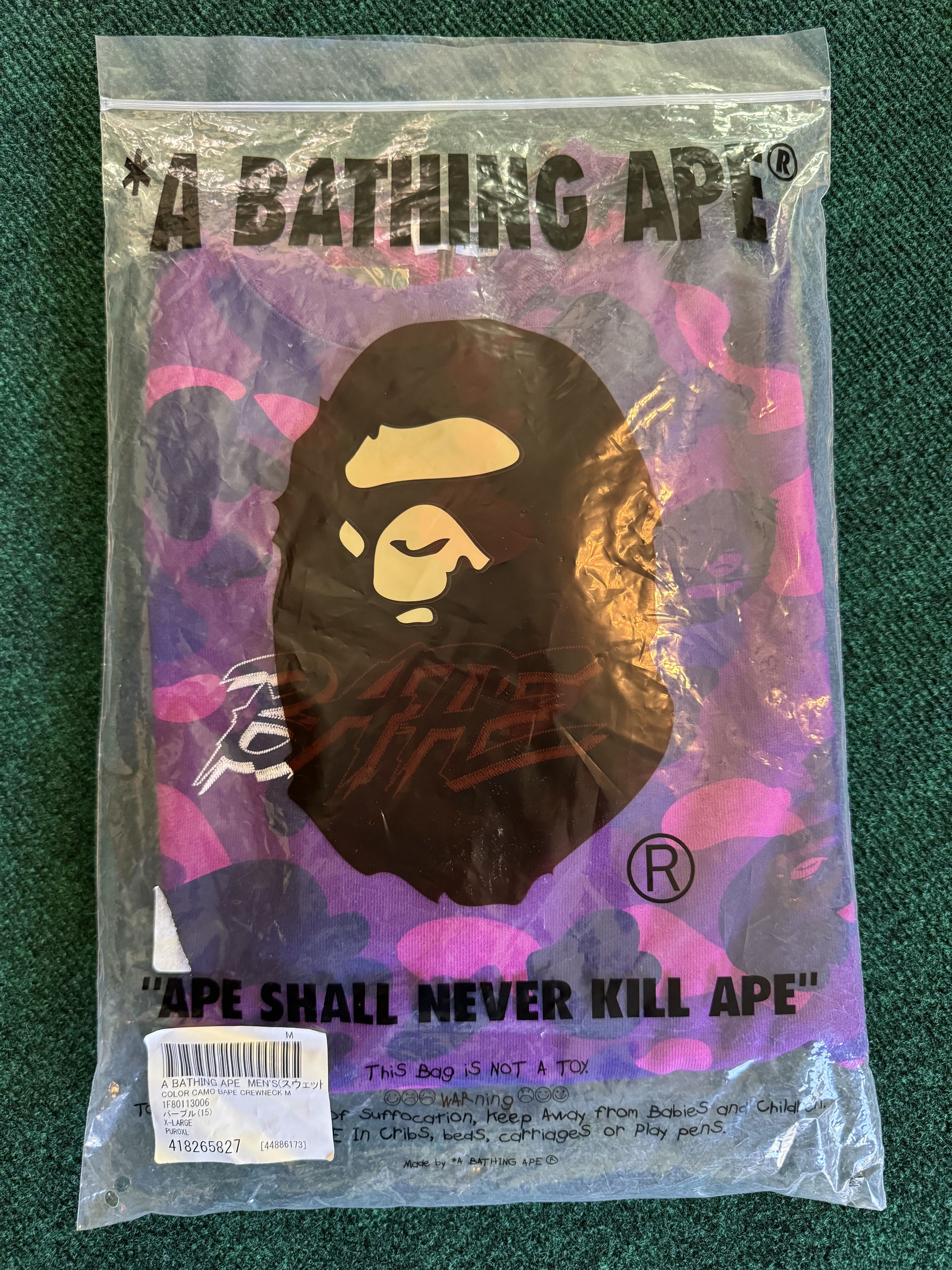 Bape Color Camo Bape Crewneck Size US XL / EU 56 / 4 - 1 Thumbnail