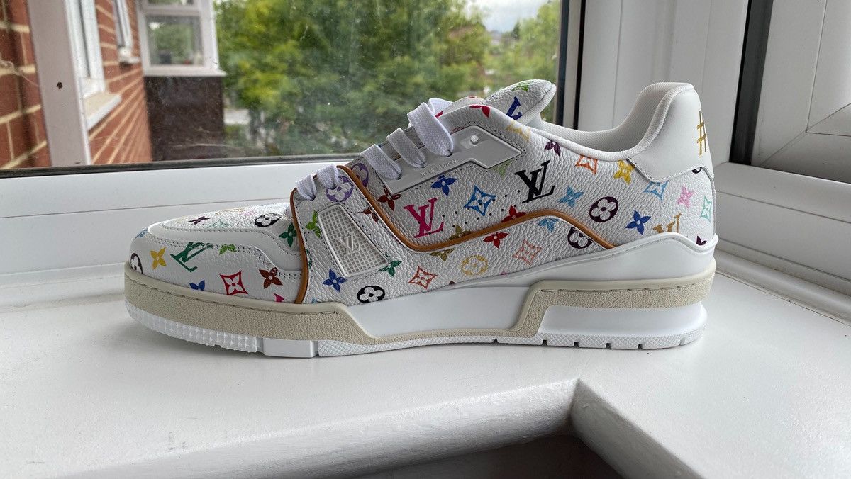Louis Vuitton × Takashi Murakami LV x TM Trainer Sneaker Size US 9 / EU 42 - 8 Thumbnail