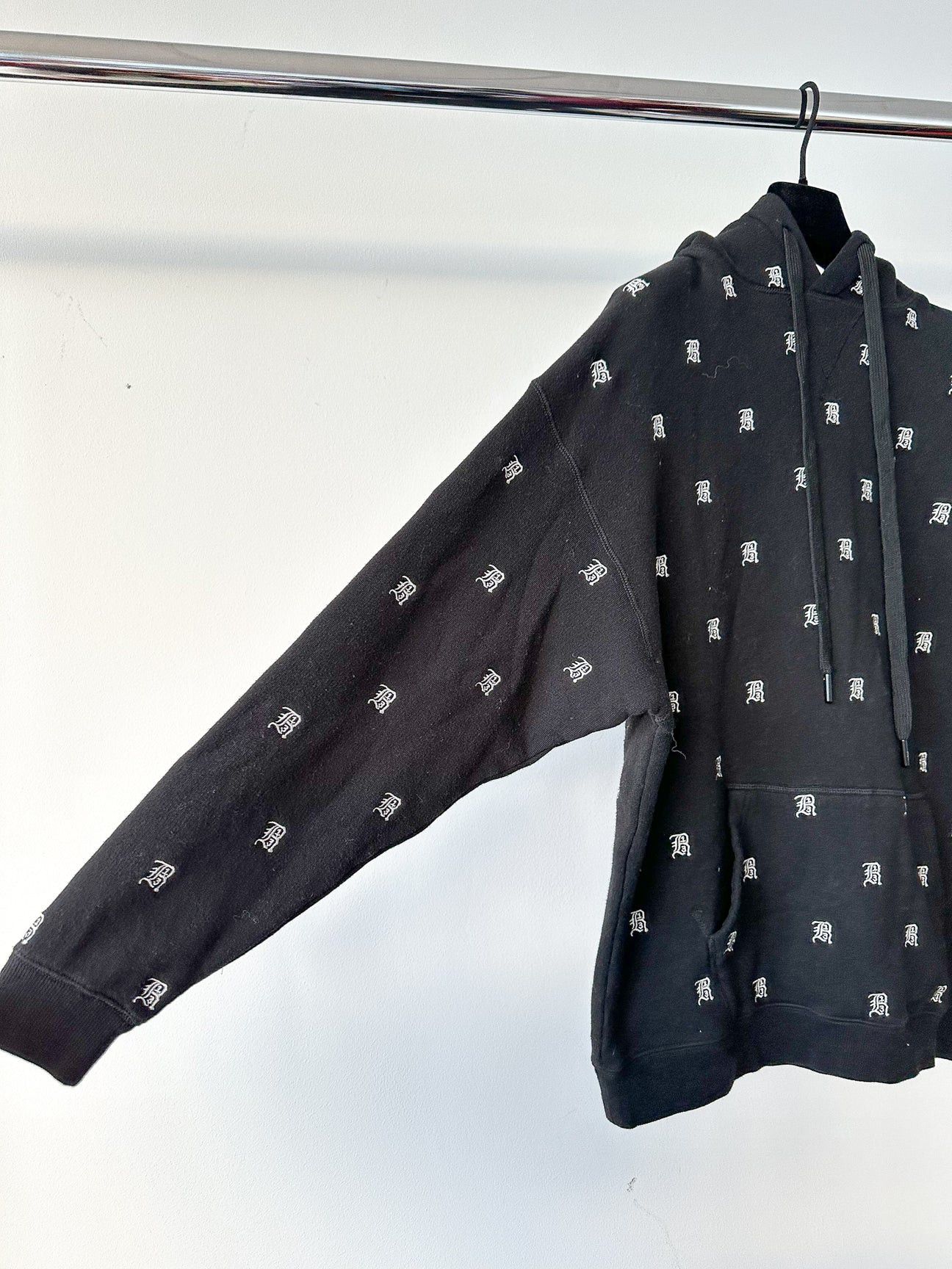 R13 R13 Japanese Fabric Black Embroidered Hoodie Size US S / EU 44-46 / 1 - 2 Thumbnail