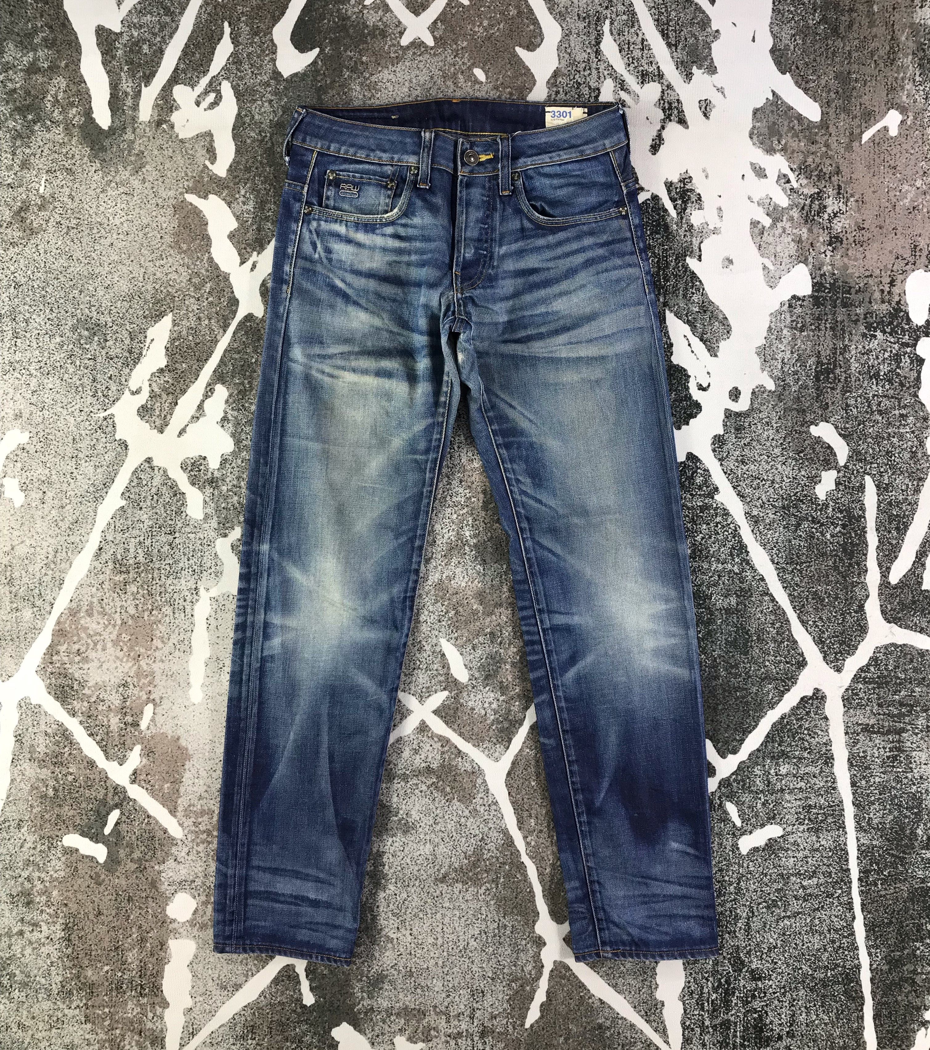 G-Star G Star Raw Jeans Faded Blue Denim KJ1850 Size US 29 - 1 Thumbnail