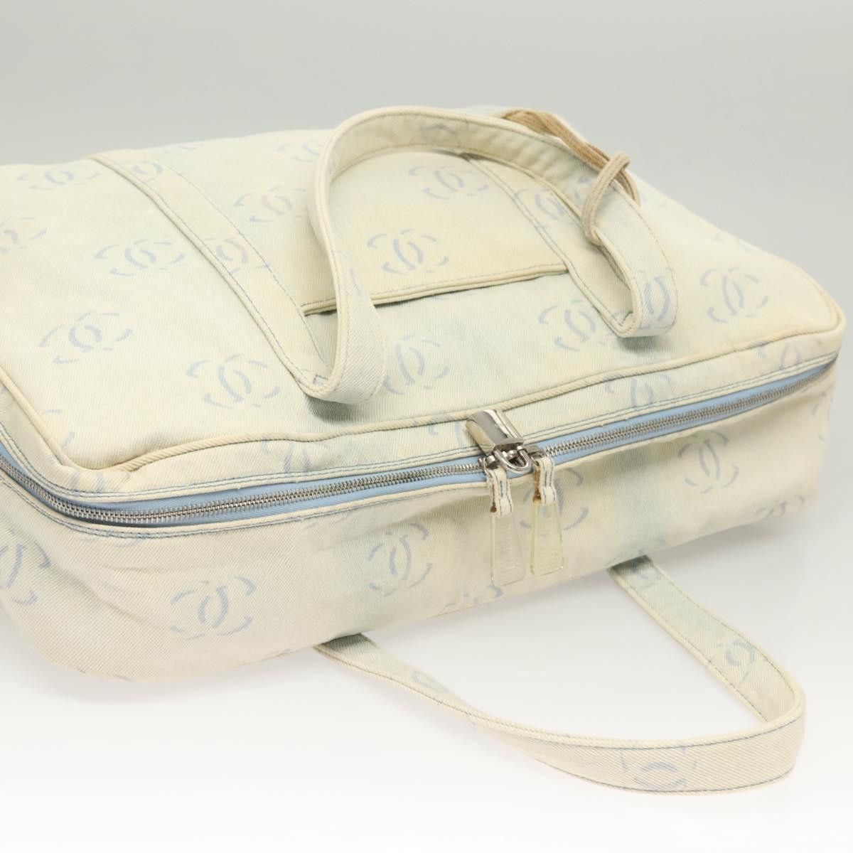 Chanel CHANEL Hand Bag Denim Light Blue Silver CC Size ONE SIZE - 6 Thumbnail