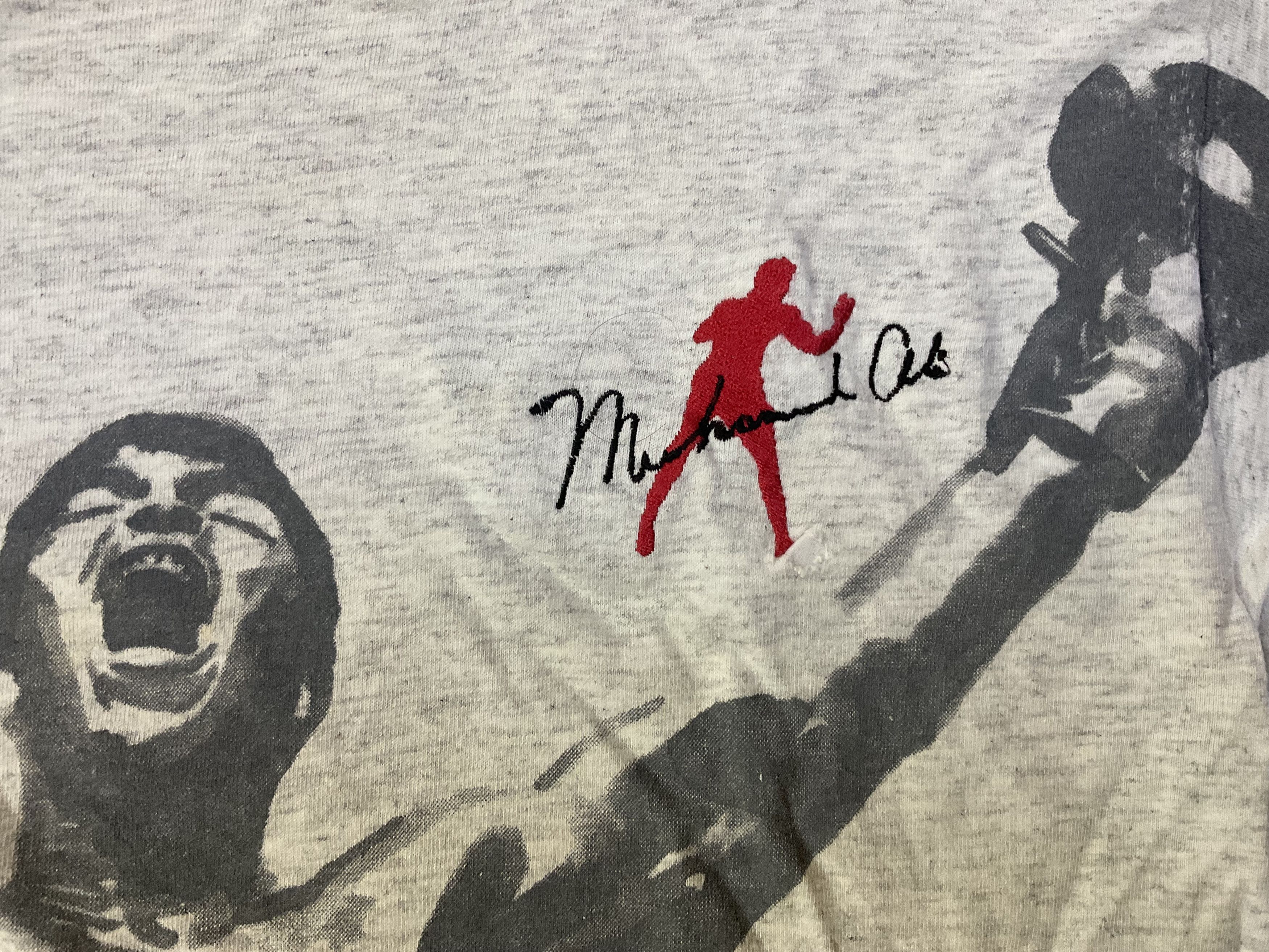 Nutmeg Vintage 90s Muhammad Ali Boxing T-Shirt by Nutmeg Mills Size US L / EU 52-54 / 3 - 3 Thumbnail