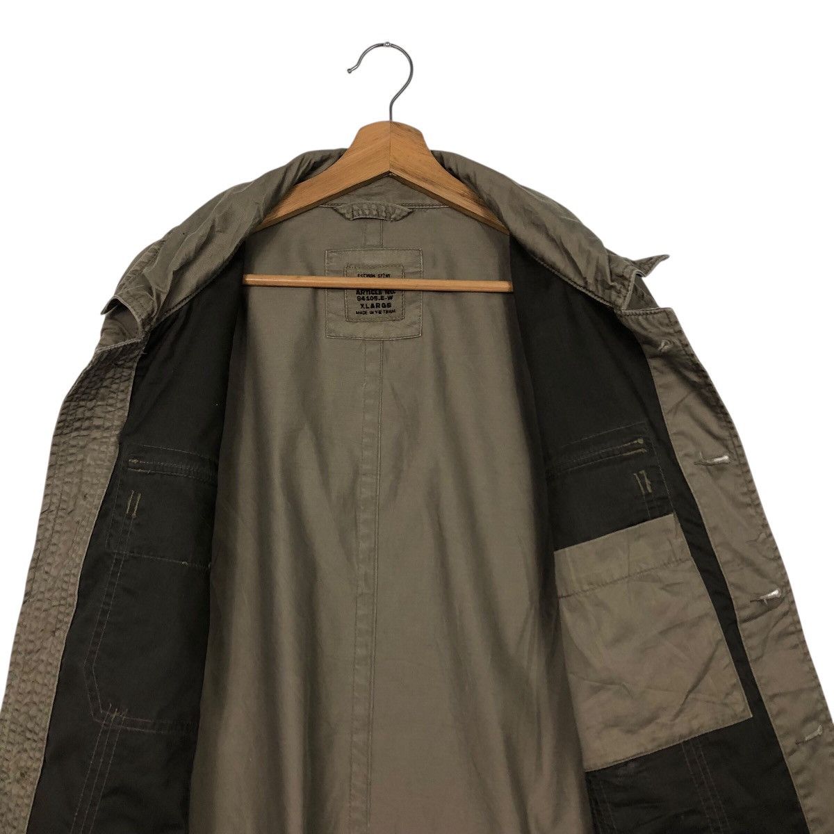 Japanese Brand Vintage Striped Wool Bomber Jacket Old Navy Issey Miyake Size US XL / EU 56 / 4 - 15 Thumbnail