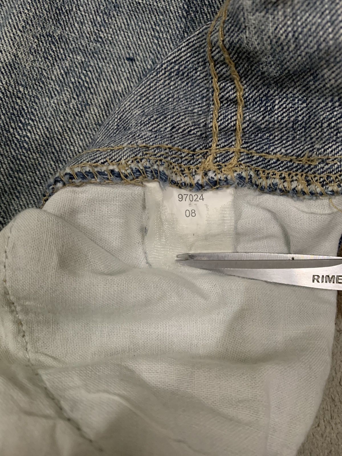 Beauty Beast Vintage Japanese Brand Crack Wash Distressed Carpenter Jeans Size US 31 - 20 Thumbnail