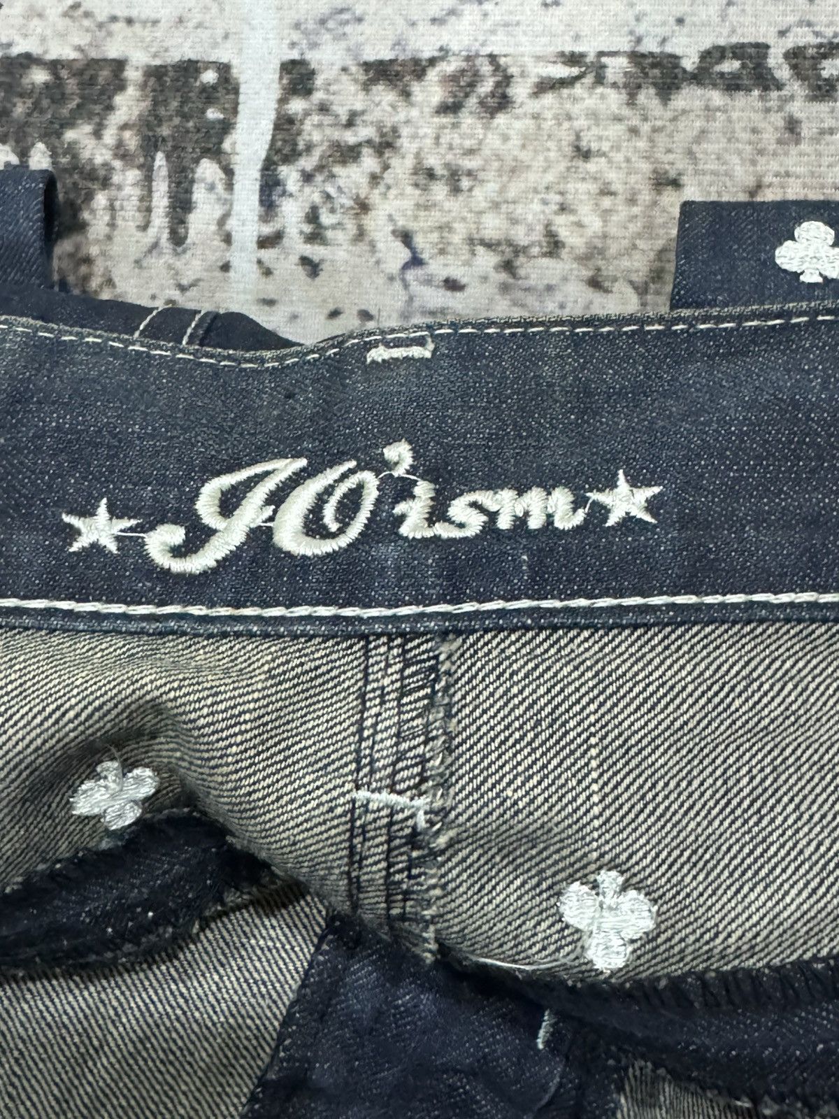 If Six Was Nine JOISM - full mini envroieded jeans Size US 35 - 17 Thumbnail