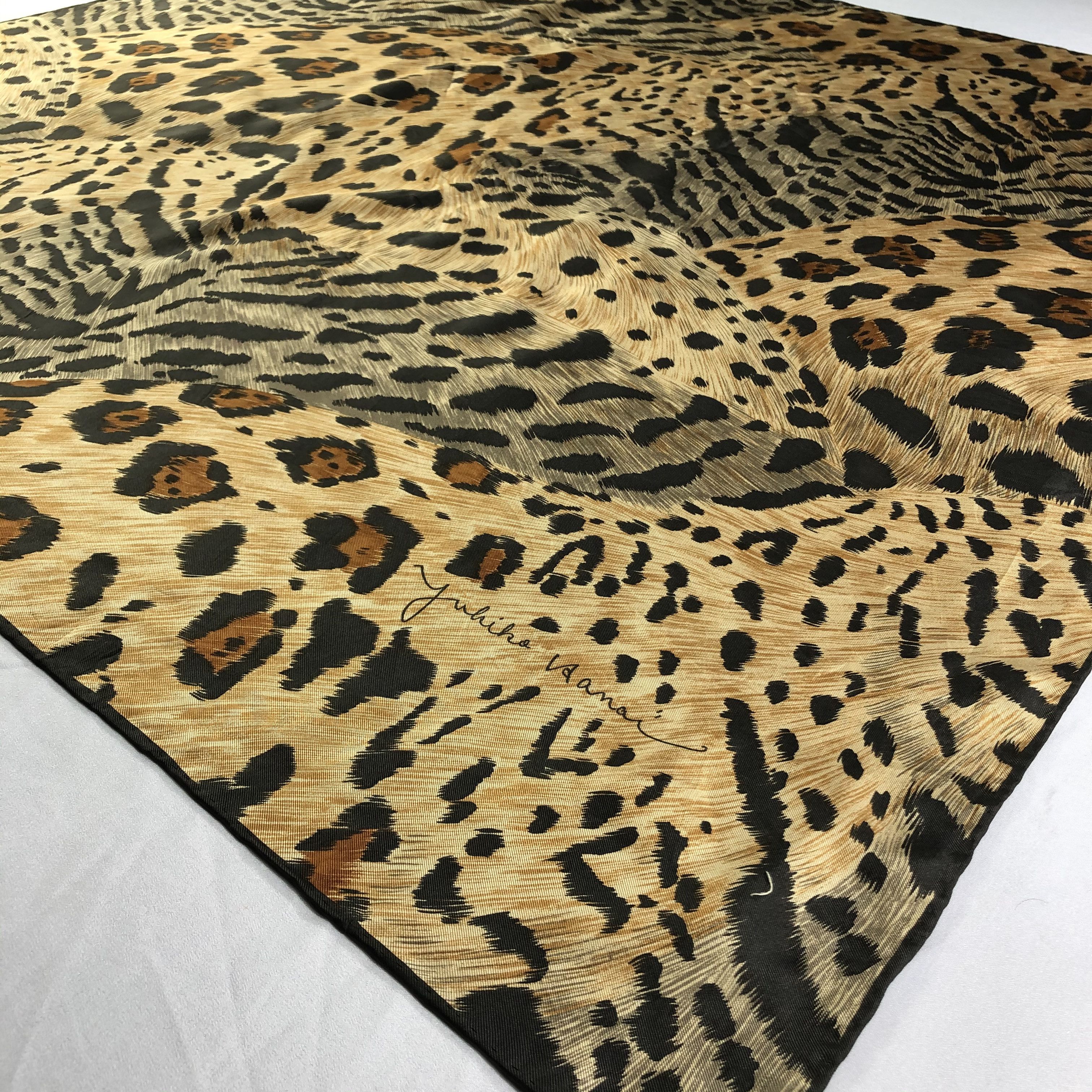 Vintage Vintage Yukiko Hanai Silk Scarf Size ONE SIZE - 4 Thumbnail
