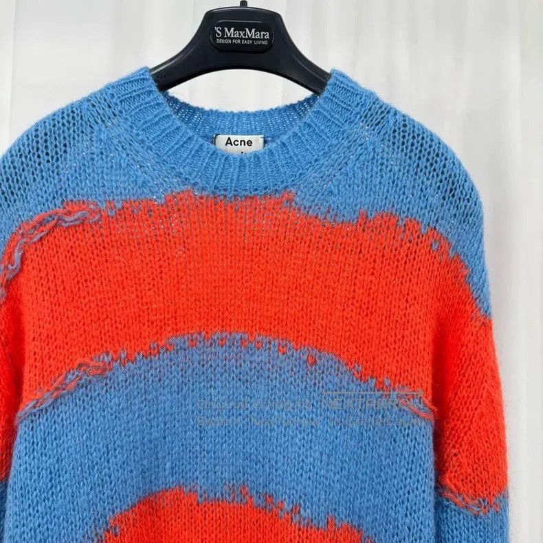 Acne Studios Acne Studios Mohair Stripe Distressed Sweater. Size US S / EU 44-46 / 1 - 3 Thumbnail