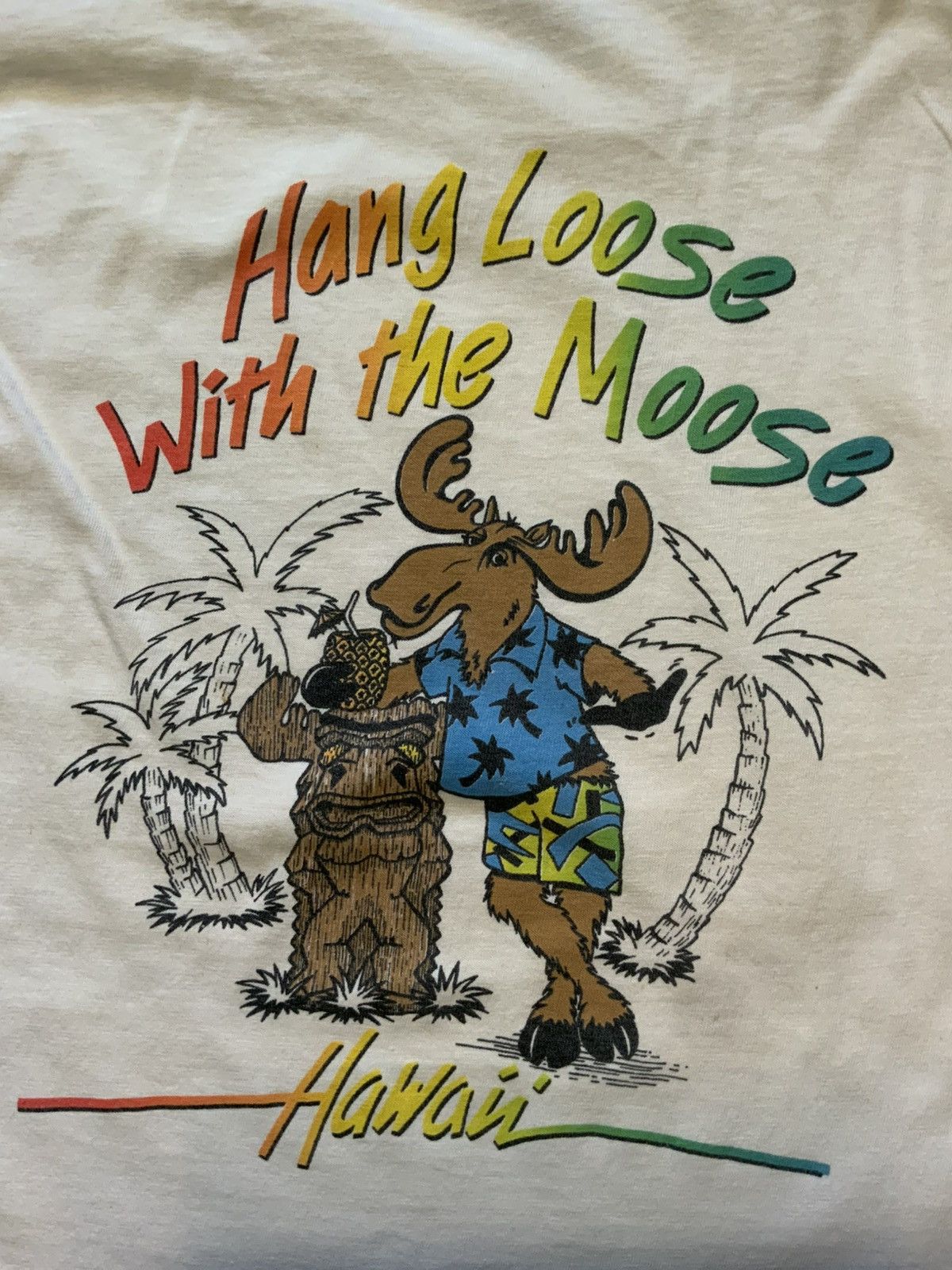 Vintage Vintage 90s Moose McGillycuddys Hawaii Hang Loose T-Shirt Size US M / EU 48-50 / 2 - 1 Thumbnail