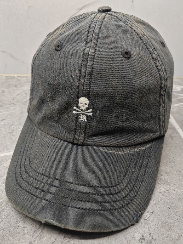 Japanese Brand Vintage Rugby Skulls Distressed Style Fullcap Size ONE SIZE - 1 Thumbnail