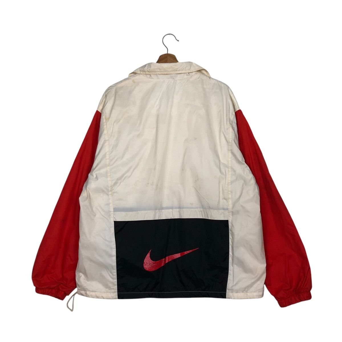 Nike 📌Vintage Anorak Zipper Jacket Nike Big Swoosh BackHit Size US M / EU 48-50 / 2 - 9 Thumbnail