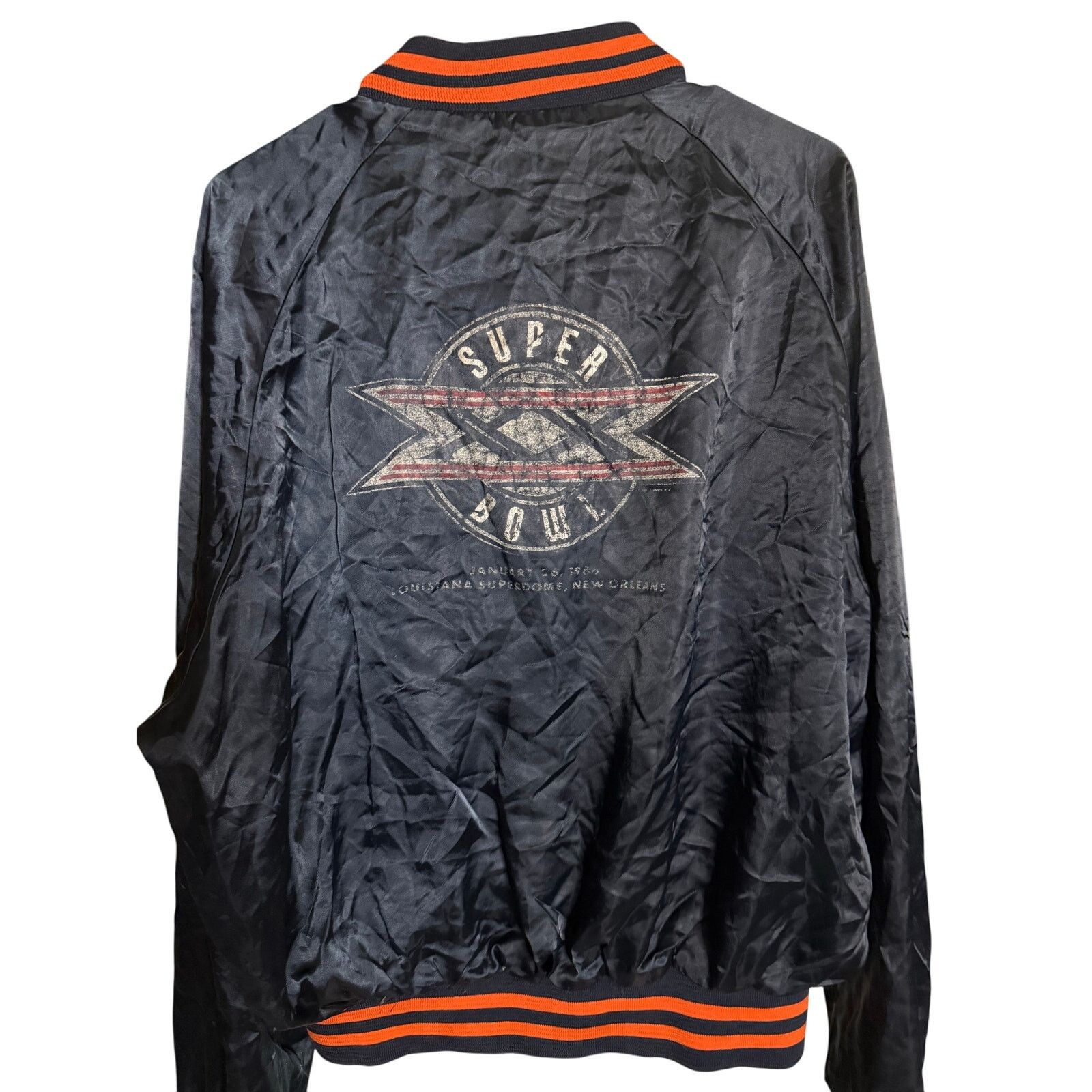 Chalk Line Vintage Chicago Bears Superbowl Satin Jacket Size US XL / EU 56 / 4 - 2 Thumbnail