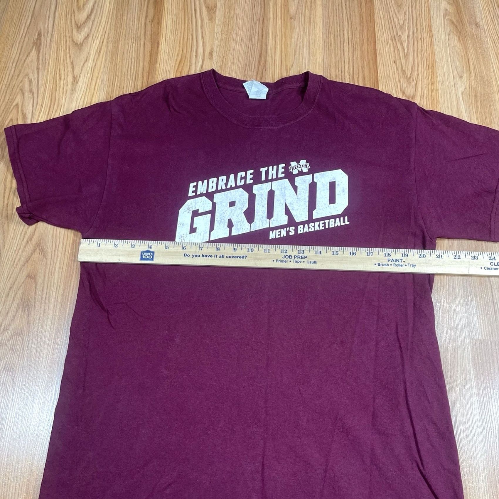 Gildan Gildan Mississippi State T-Shirt Mens Large L Maroon Heavy Cotton CrewNeck Size US L / EU 52-54 / 3 - 5 Thumbnail