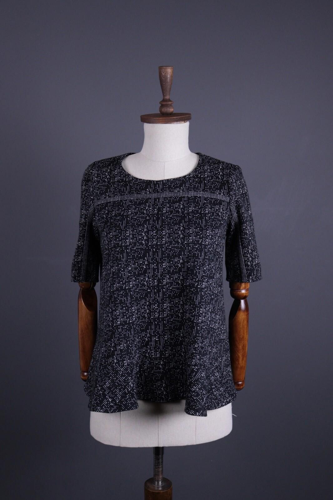 Wilkes Bashford BA&SH Ref Palmer Black Knit Tweed Top Shirt Size 1 / S Size S / US 4 / IT 40 - 1 Thumbnail