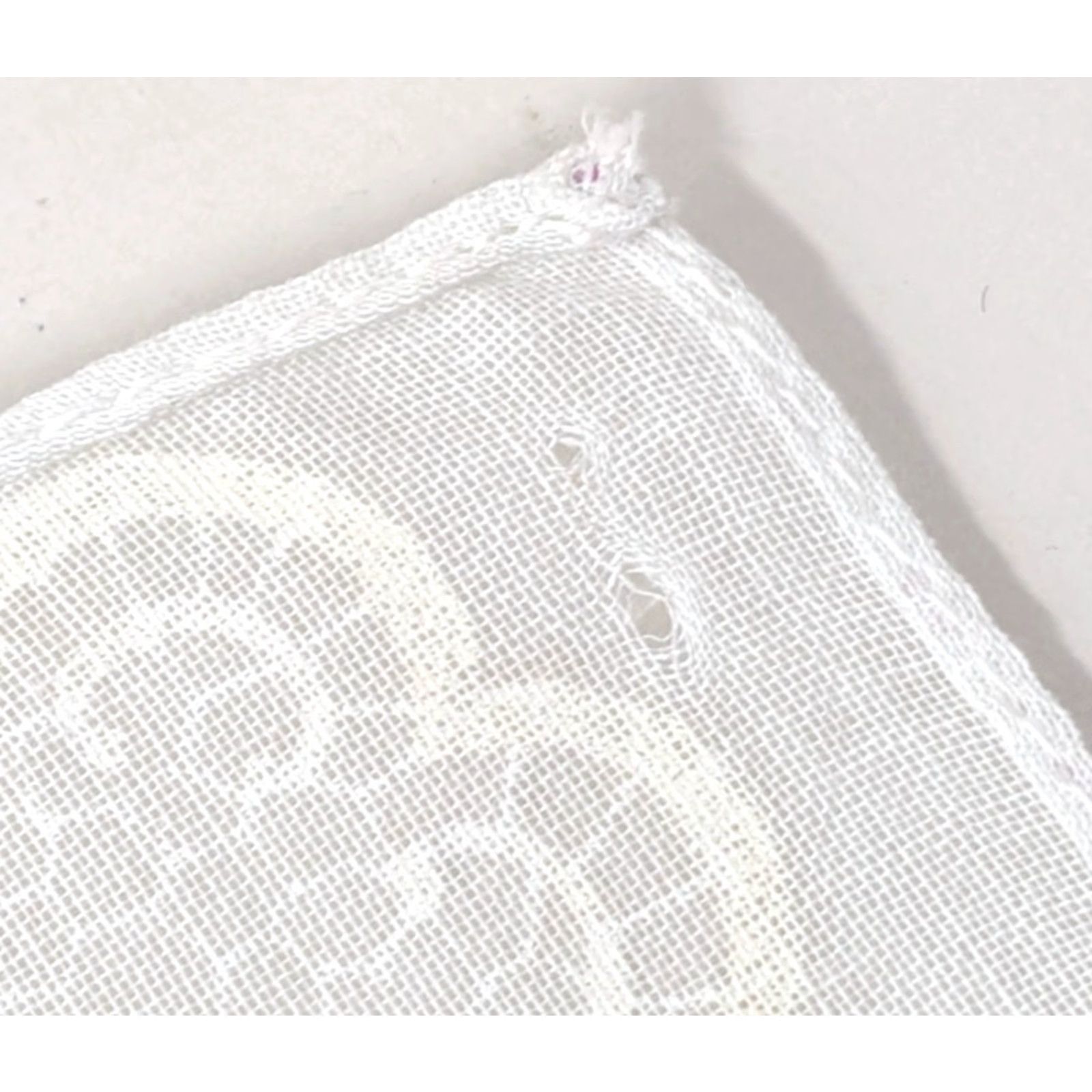 Vintage VTG White Purple Rose Floral Flowers Faux Lace Formal Sheer Handkerchief Hankie Women's Hankie Medical/Nurse? Size ONE SIZE - 3 Thumbnail