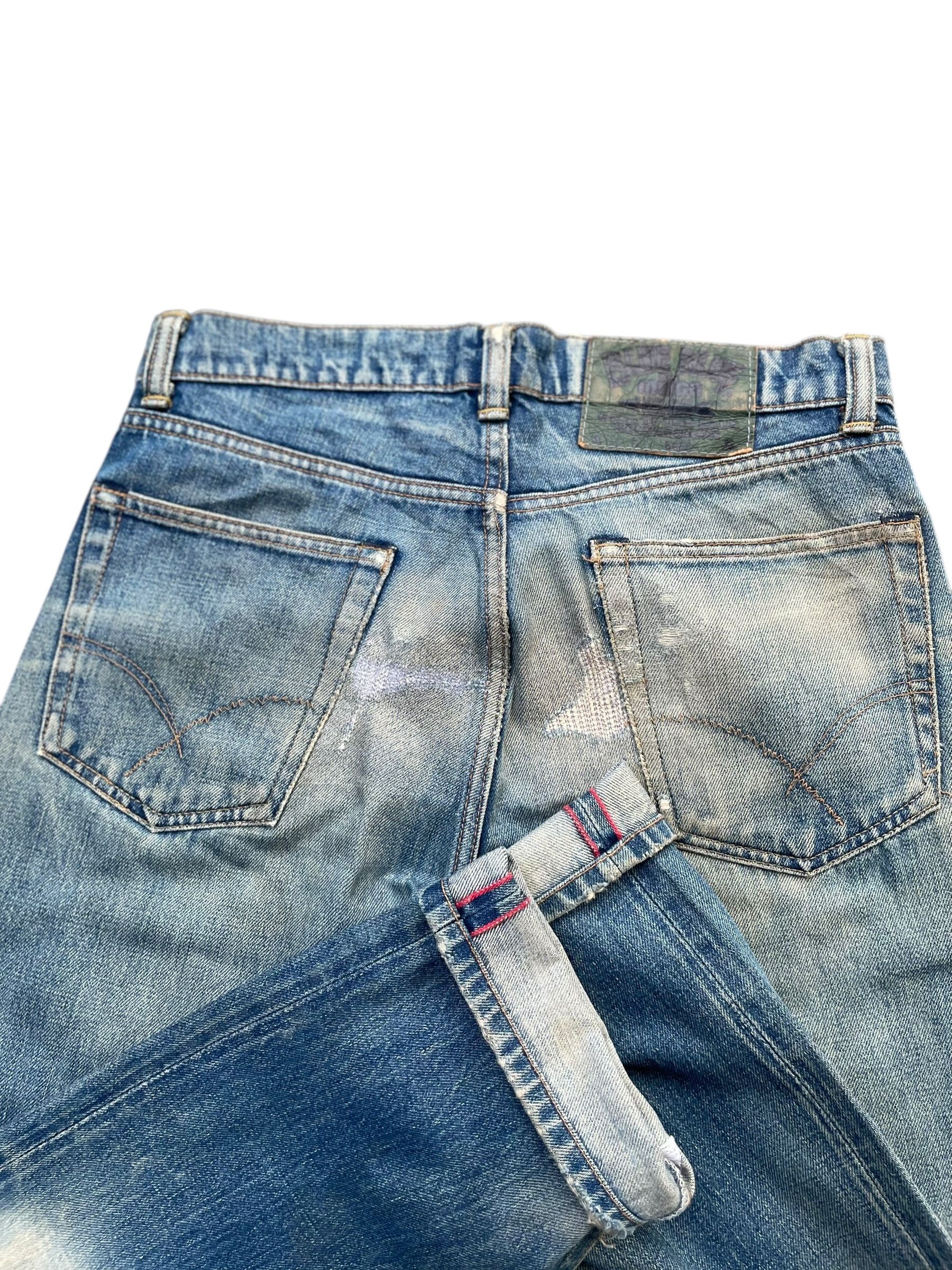 HRMTG Japan Vintage HR Market Selvedge Distresed Denim Size US 31 - 6 Thumbnail