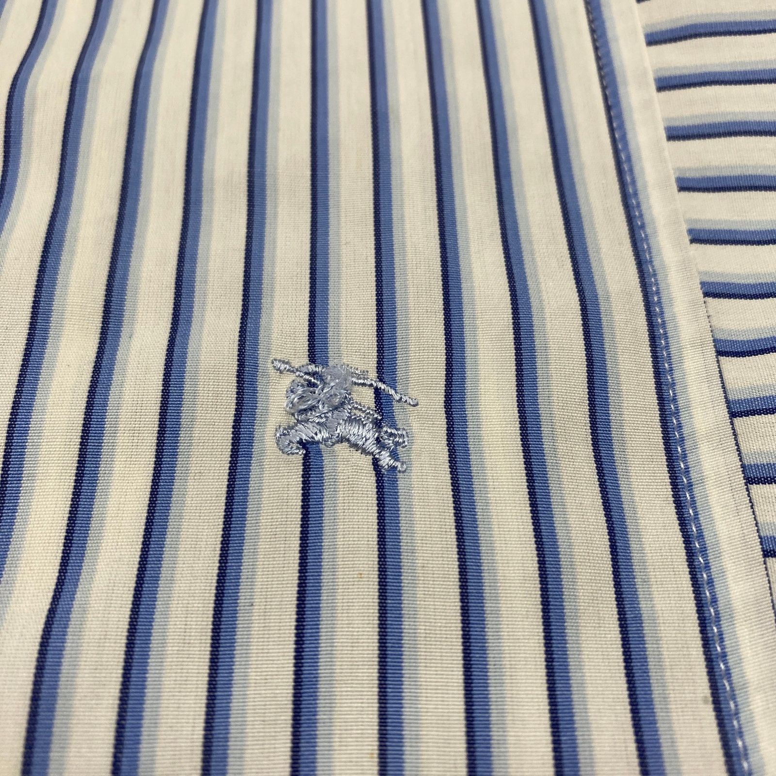 Burberry Burberry London Striped Long Sleeve Button Up Shirt Men's 43 Size US XXL / EU 58 / 5 - 7 Thumbnail