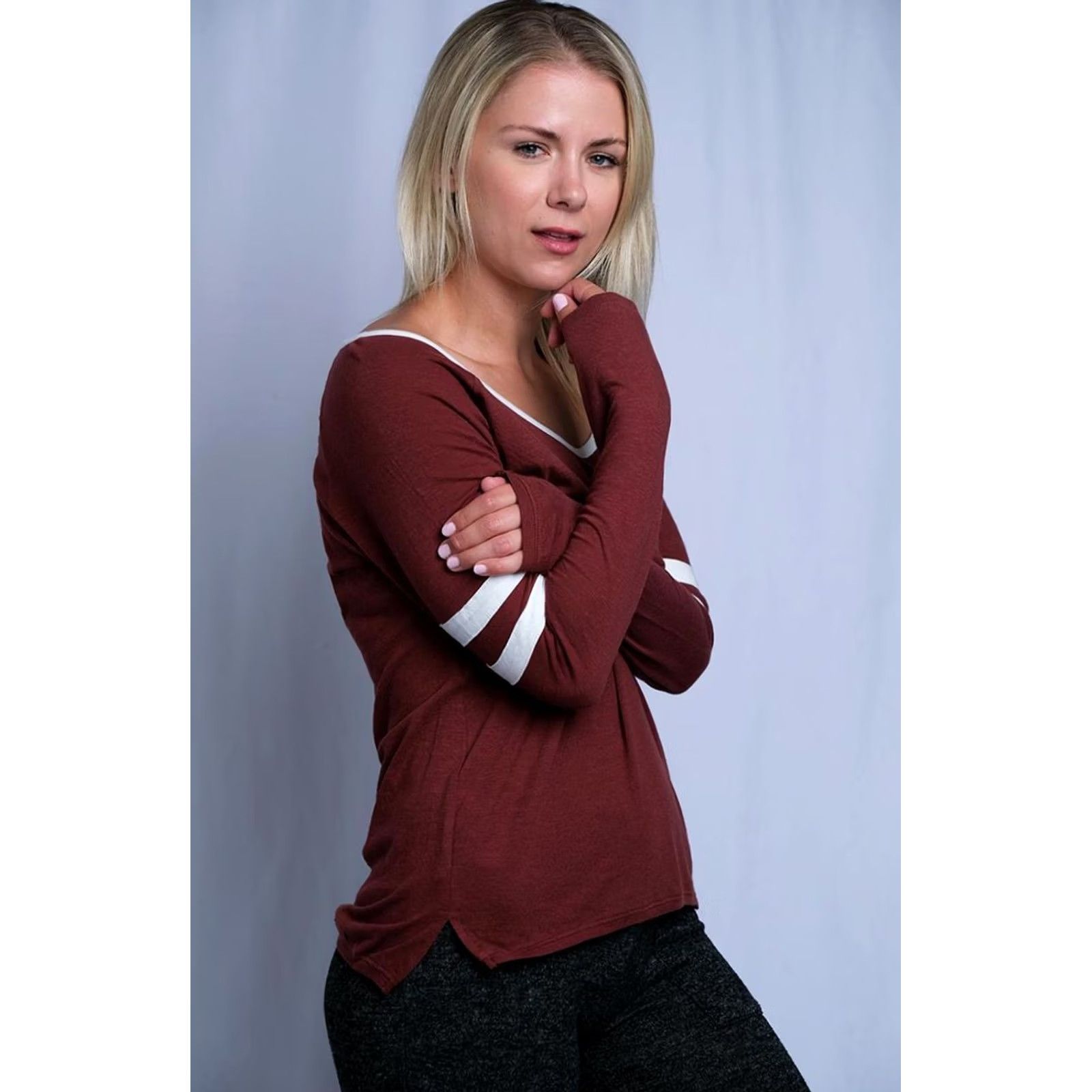 Vintage Roxy Wave Scoop Neck L/S T-Shirt Women’s M Red Size M / US 6-8 / IT 42-44 - 3 Thumbnail