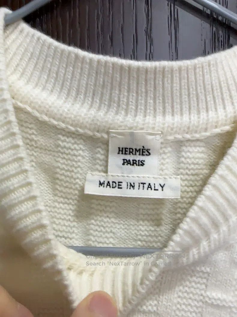 Hermes Hermes White sweater Size XS / US 0-2 / IT 36-38 - 2 Thumbnail