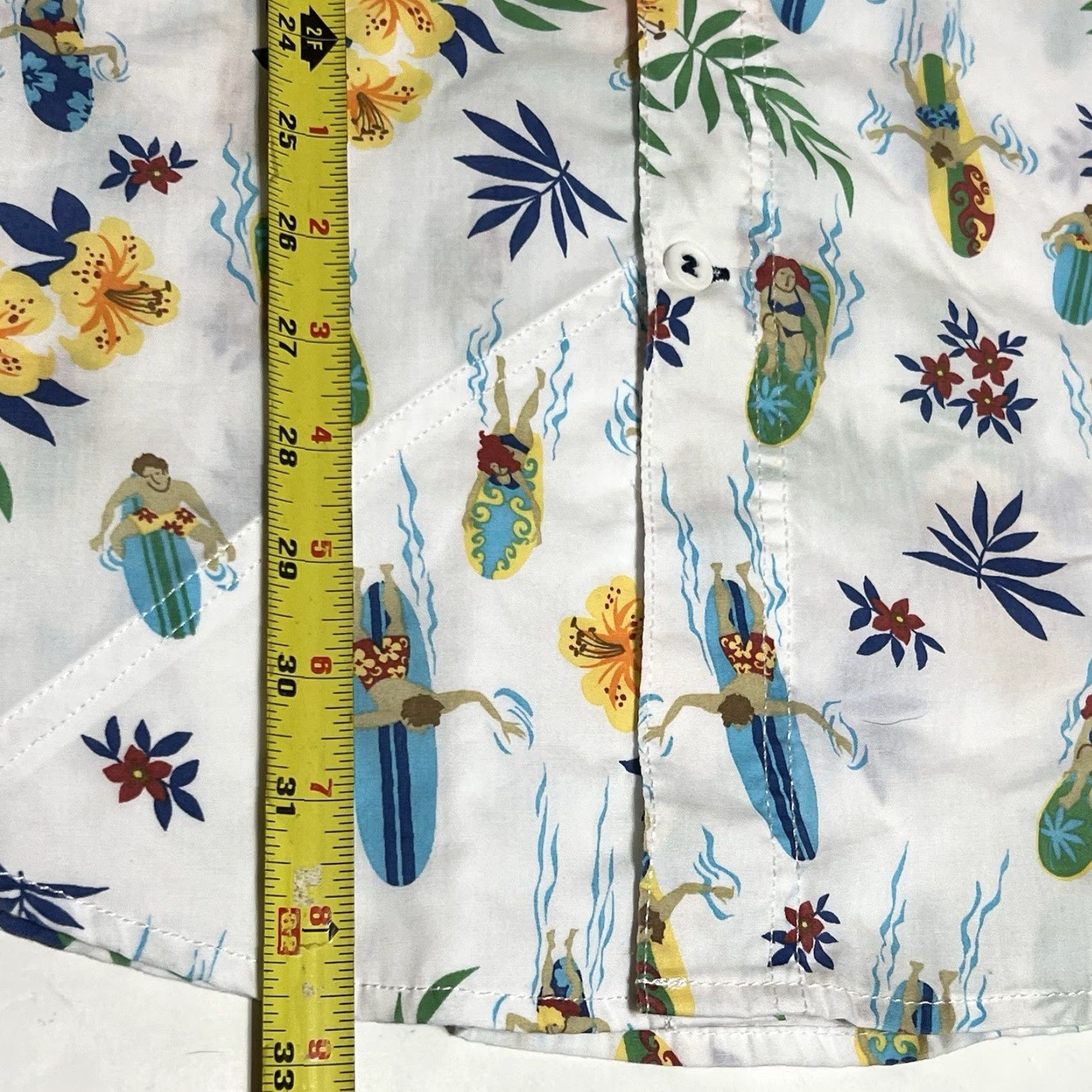 Izod IZOD Saltwater Collection Shirt Short Sleeve Button-Up Men's 2XL Multicolor Floral Surf Beach Hawaii (Regular) Size US XXL / EU 58 / 5 - 6 Thumbnail