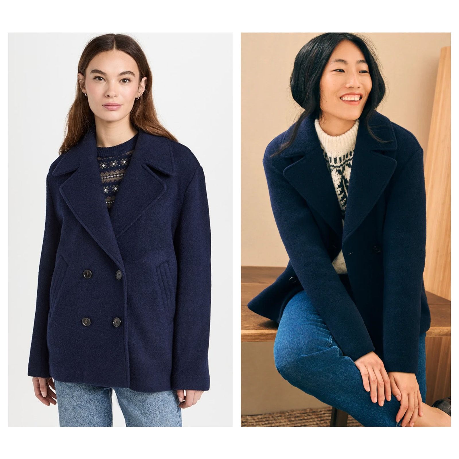 Faherty Faherty Atlantic Knit Peacoat in Navy Size XS Size XS / US 0-2 / IT 36-38 - 14 Thumbnail