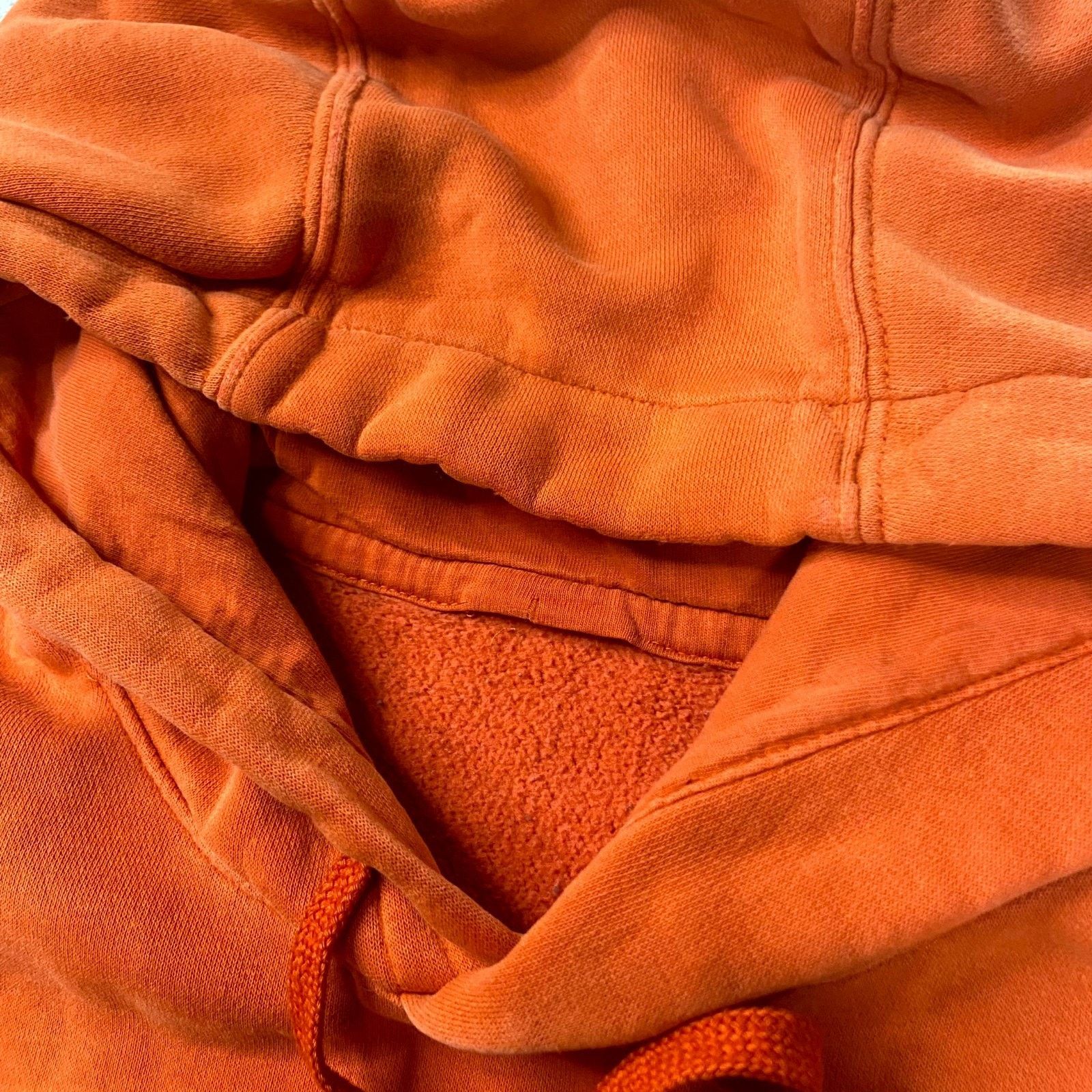 Nike Nike Hoodie Mens Small Orange Colorblock Fleece Lined Ribbed Size US S / EU 44-46 / 1 - 5 Thumbnail