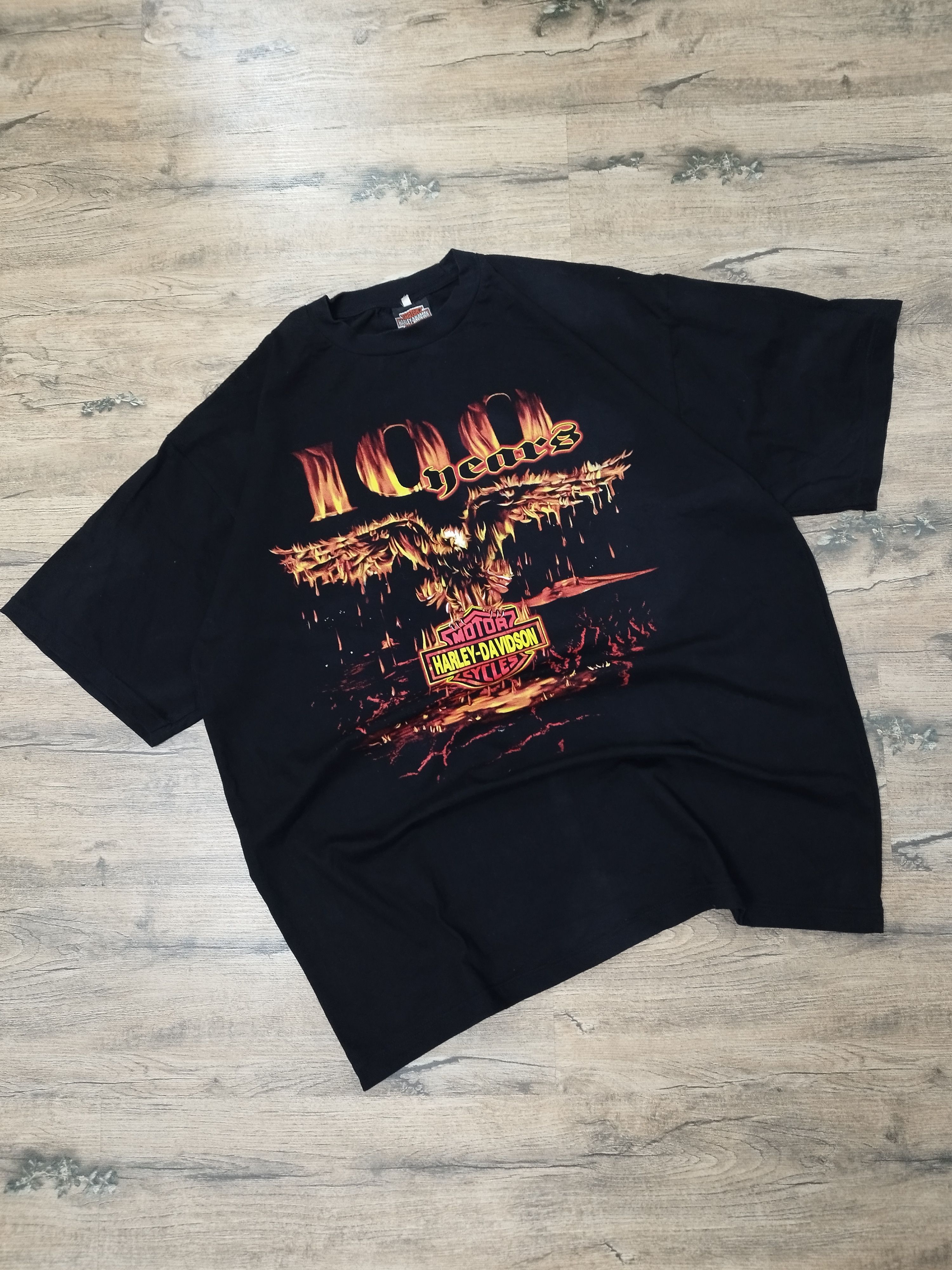 Harley Davidson Vintage 2003 Harley-Davidson "100 Years" Anniversary Tee Size US XXL / EU 58 / 5 - 1 Thumbnail