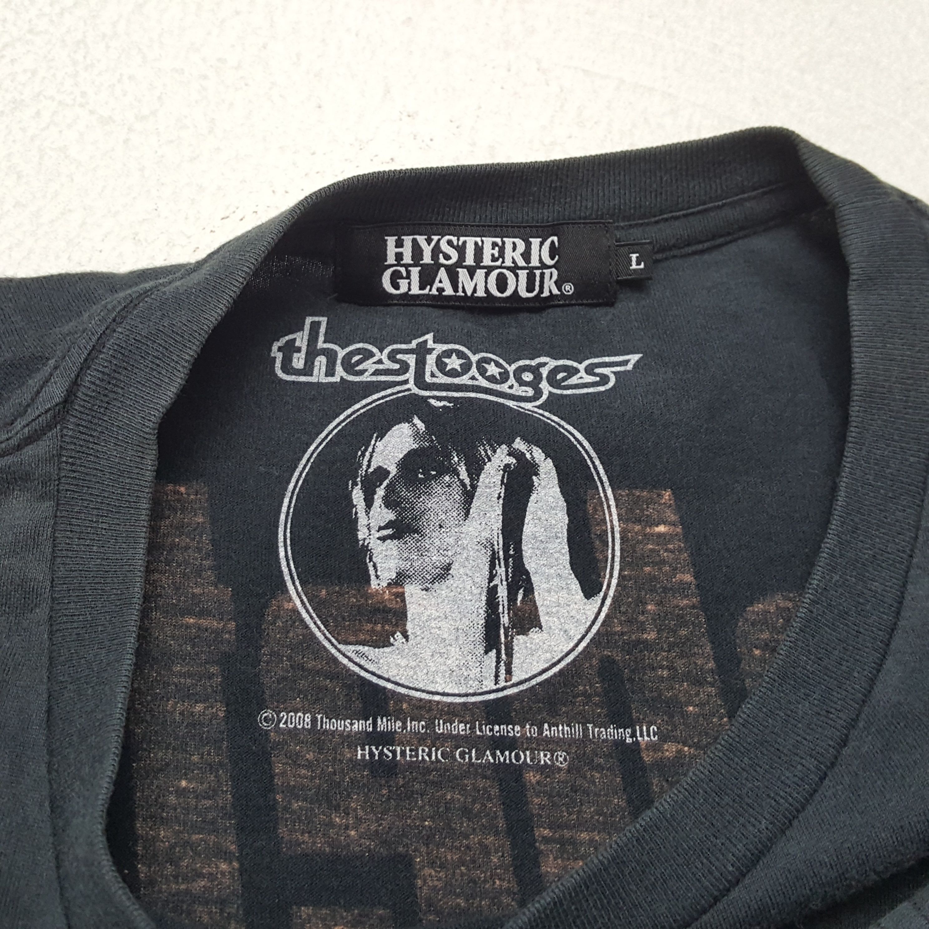 Hysteric Glamour × Japanese Brand × Vintage HYSTERIC GLAMOUR X THE STOOGES Photo Print Style Tshirt Size US M / EU 48-50 / 2 - 8 Thumbnail