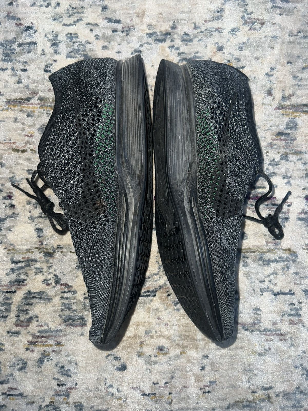 Nike 2016 Nike Flyknit Racer Triple Black Sz 9.5 Size US 9.5 / EU 42-43 - 1 Thumbnail