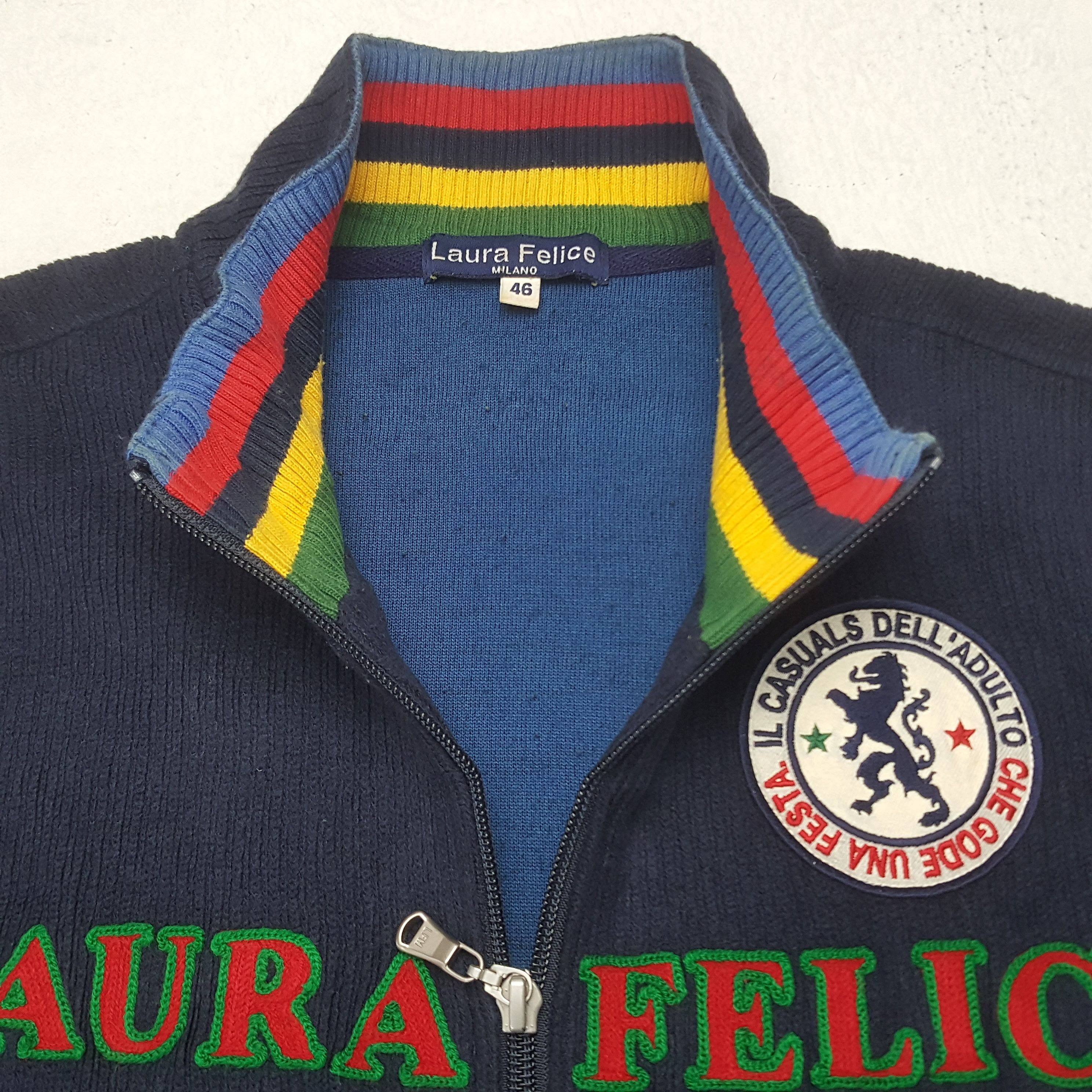 Japanese Brand × Vintage Vintage Laura Felice 1932 Zipper Sweatshirt Size US S / EU 44-46 / 1 - 4 Thumbnail