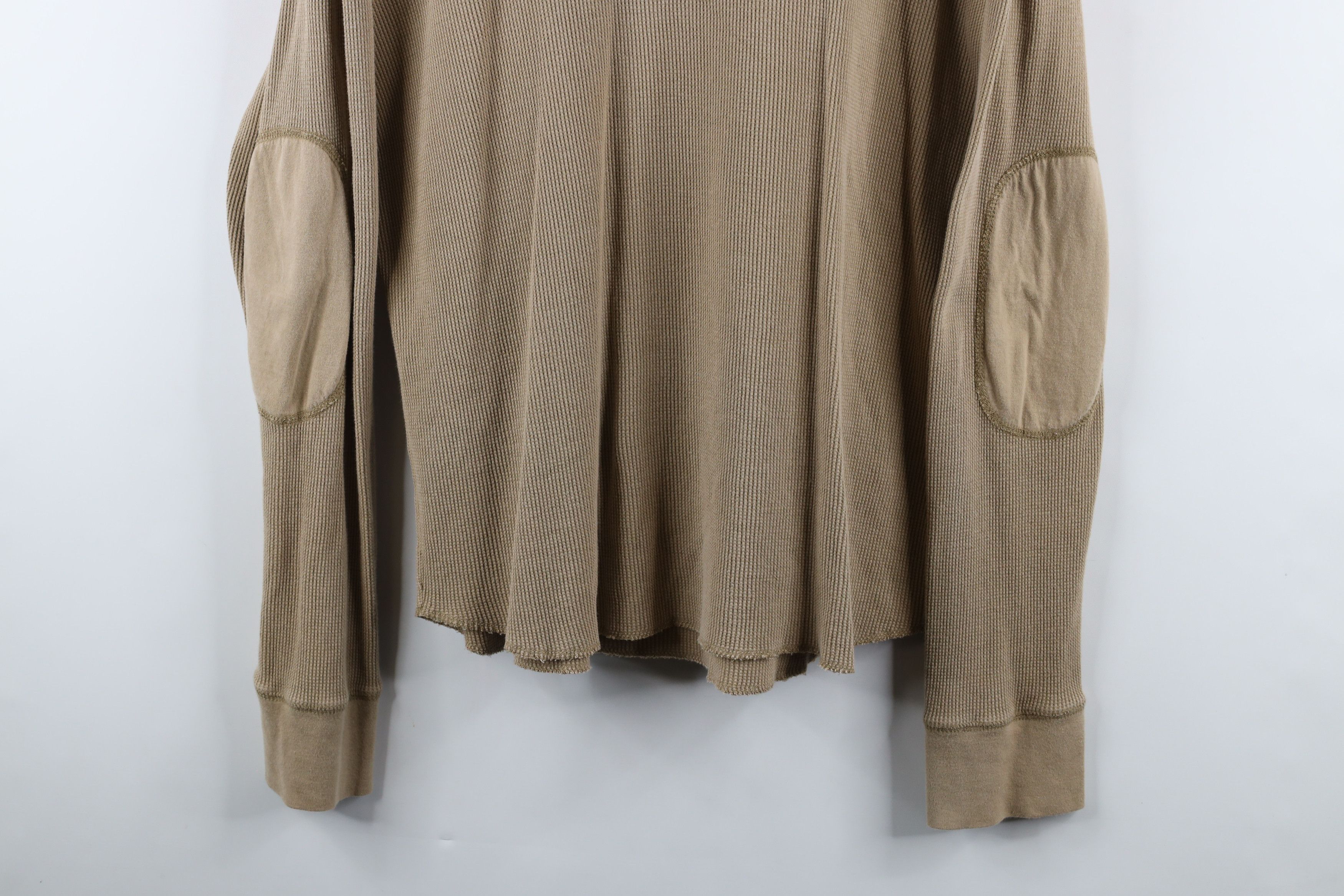 Nautica × Vintage Vintage Nautica Patch Thermal Waffle Knit T-Shirt Beige Size US L / EU 52-54 / 3 - 3 Thumbnail